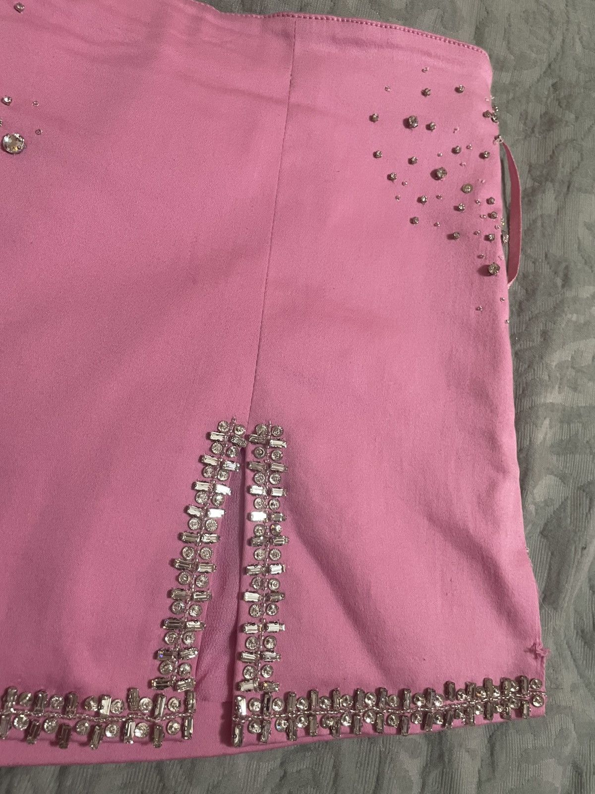 Neiman Marcus DES PHEMMES crystal skirt Size 28" / US 6 / IT 42 - 2 Thumbnail