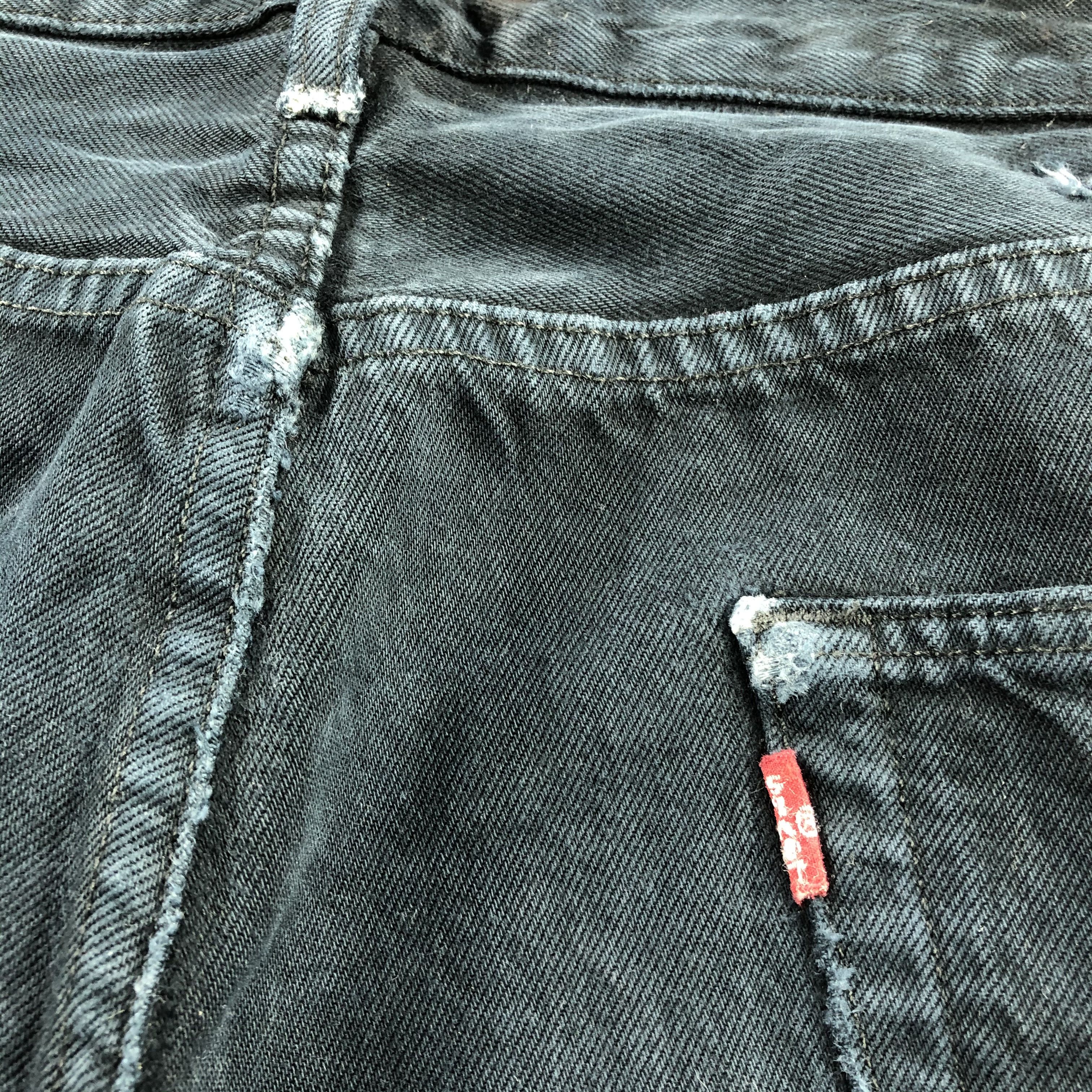 Levi's × Vintage Faded Black Levis 501 Jeans-JM2920 Size US 41 - 9 Thumbnail