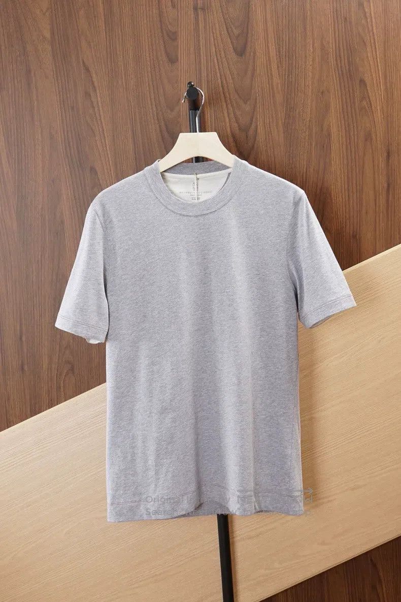 Brunello Cucinelli Brunello Cucinelli Short Sleeve T-Shirt Size US S / EU 44-46 / 1 - 1 Thumbnail