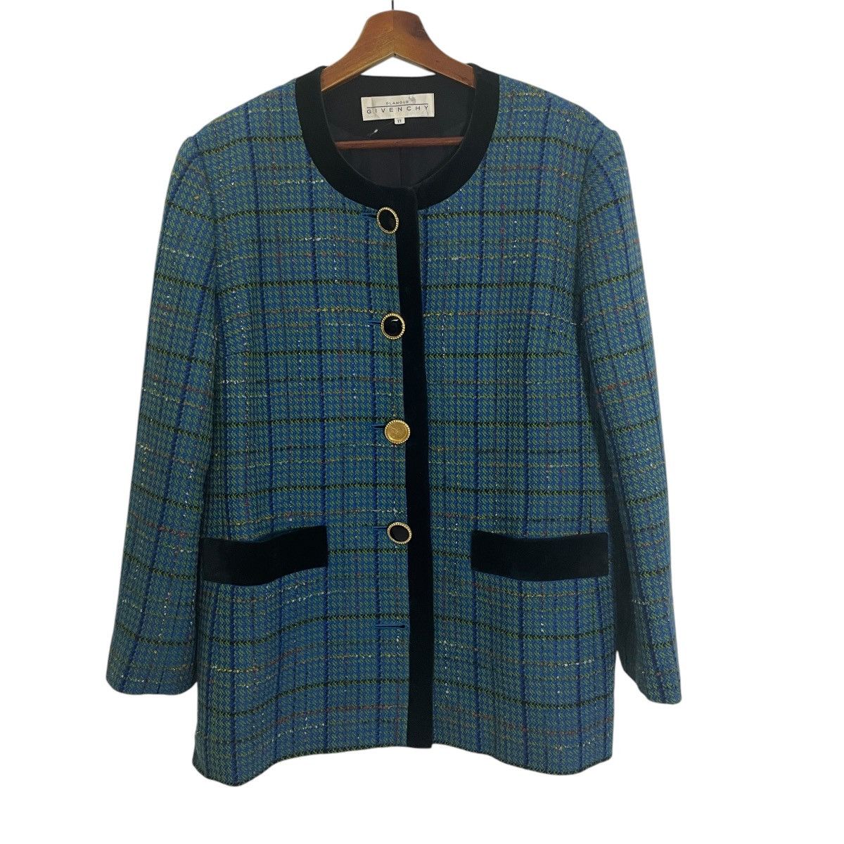 Givenchy Vintage Givenchy Glamour Tweed Jacket Size XXL / US 16-18 / IT 52-54 - 1 Thumbnail