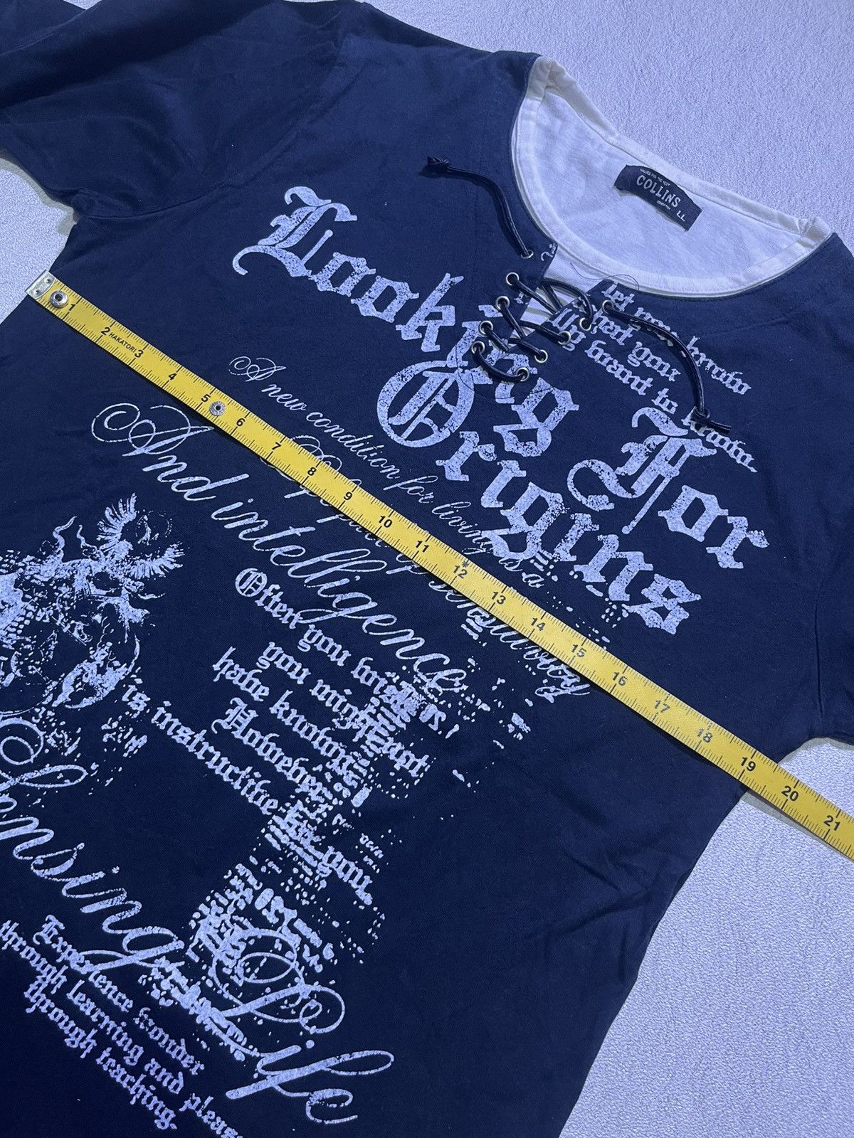 Japanese Brand Y2K COLLINS long sleeve tshirt Size US M / EU 48-50 / 2 - 8 Thumbnail