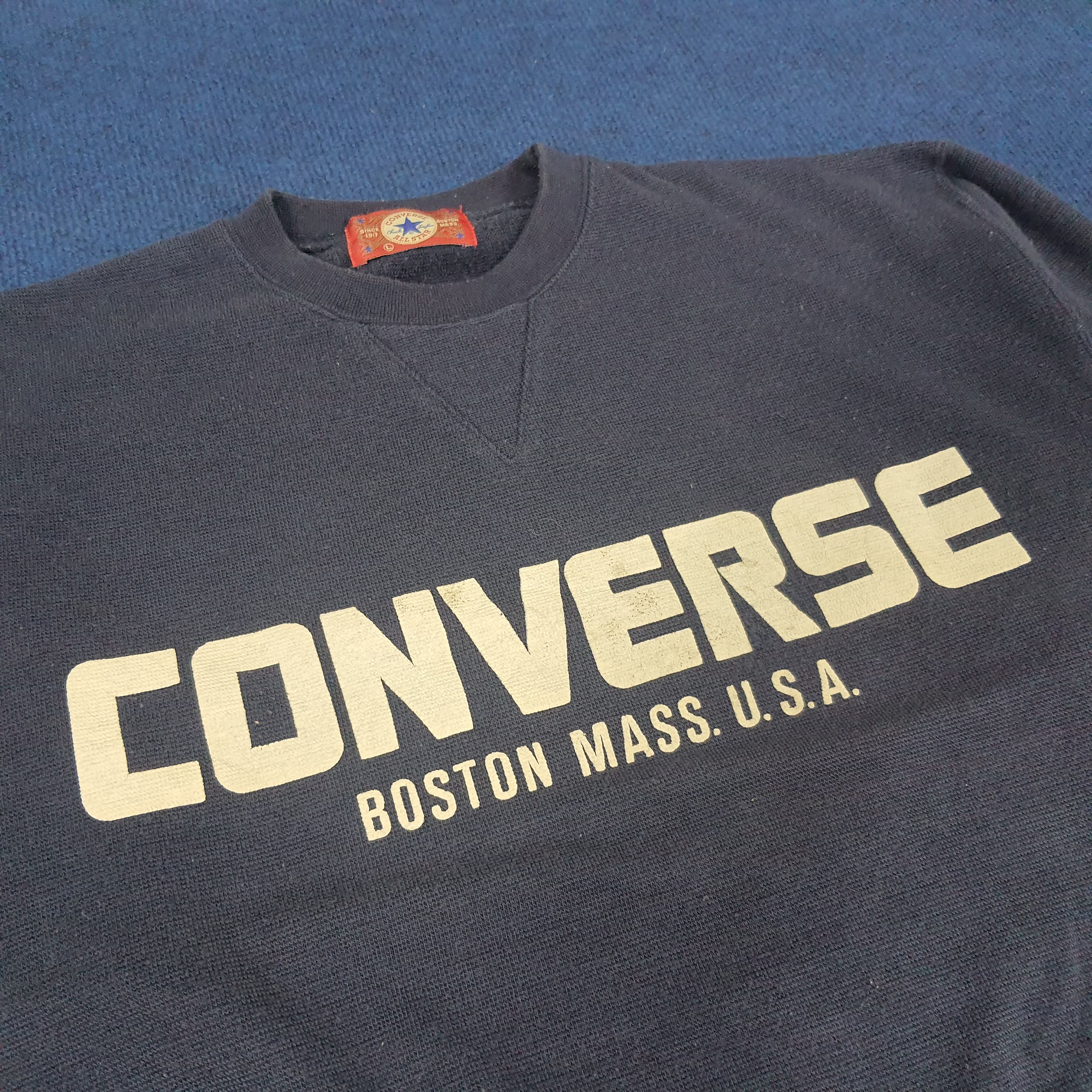 Converse Vintage Converse Boston Mass USA Chuck Taylor Sweatshirt Size US L / EU 52-54 / 3 - 2 Thumbnail