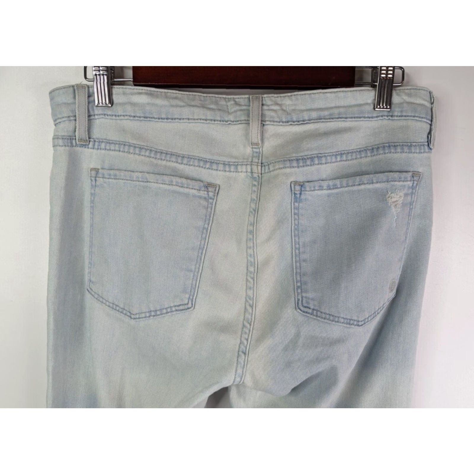 Vintage Fidelity Mila Zip Low Rise Ankle Slim Jeans Women’s 29 Light Washed Blue – Denim, 5-Pocket, Cotton Blend, Blue, Regular, Jeans, Womens Size 28" / US 6 / IT 42 - 5 Thumbnail
