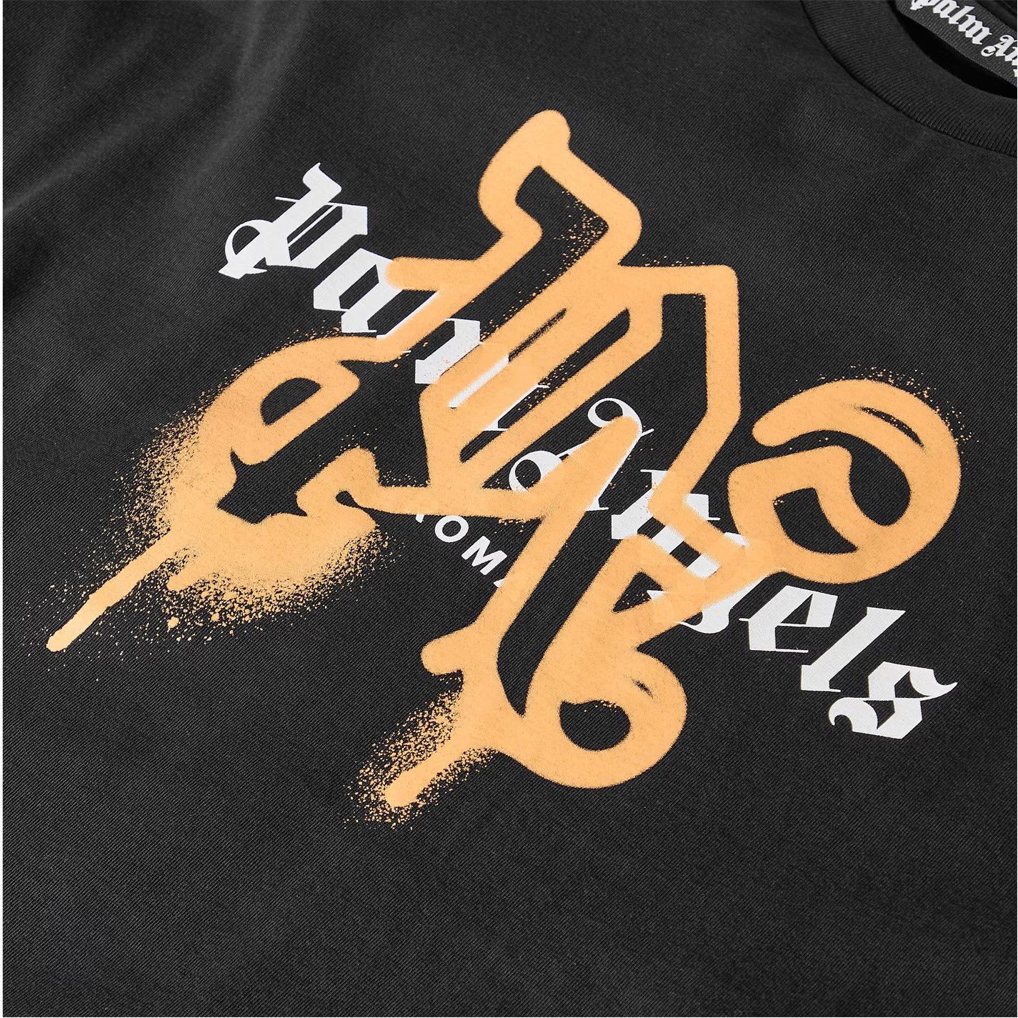 Palm Angels o1g2r1mq0426 Roma Mono T-Shirt in Black Size US M / EU 48-50 / 2 - 3 Thumbnail