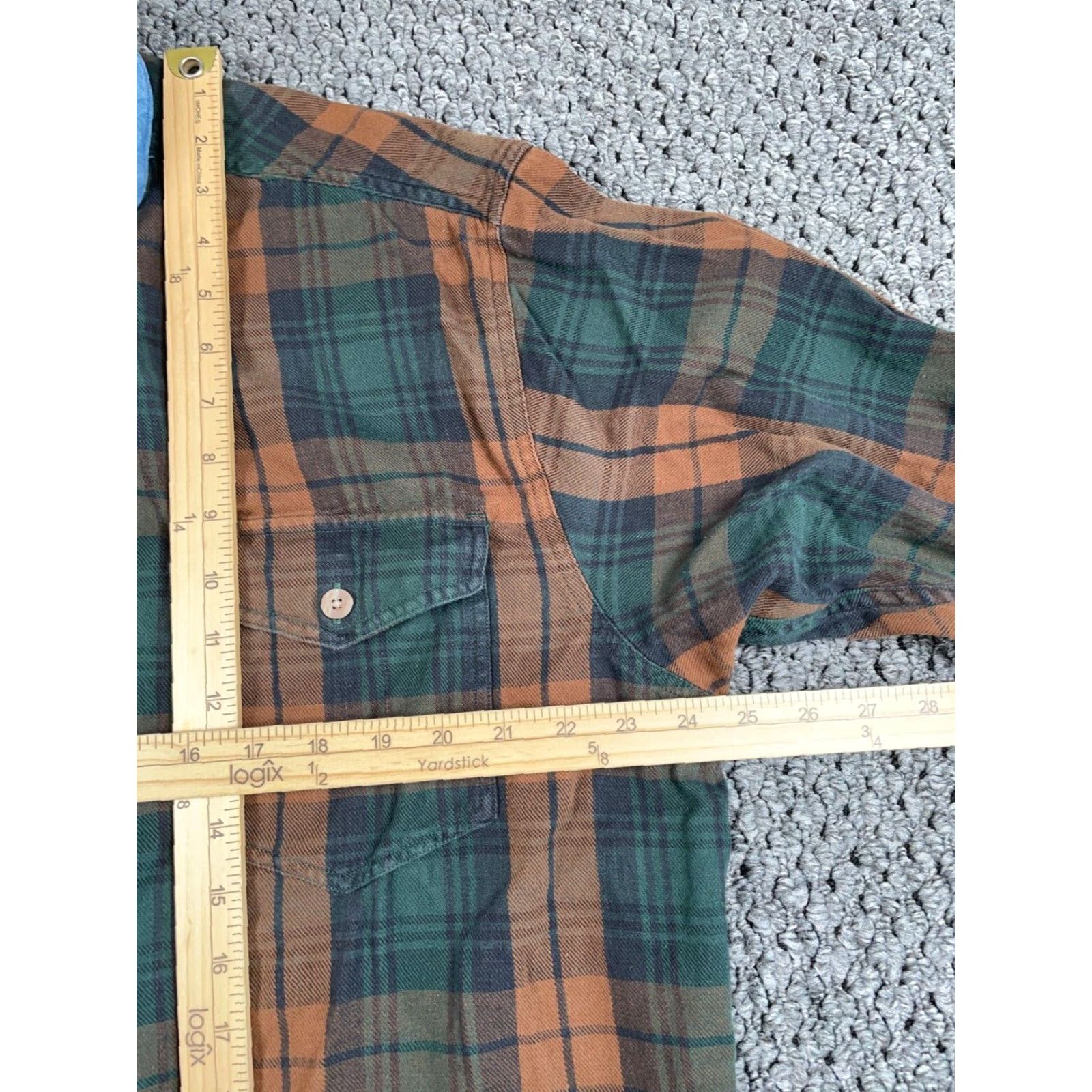 Roper VINTAGE Roper Plaid Button-Up Shirt Adult 2XL Green Brown Long Sleeve Cowboy Retro Mens Size US XXL / EU 58 / 5 - 6 Thumbnail