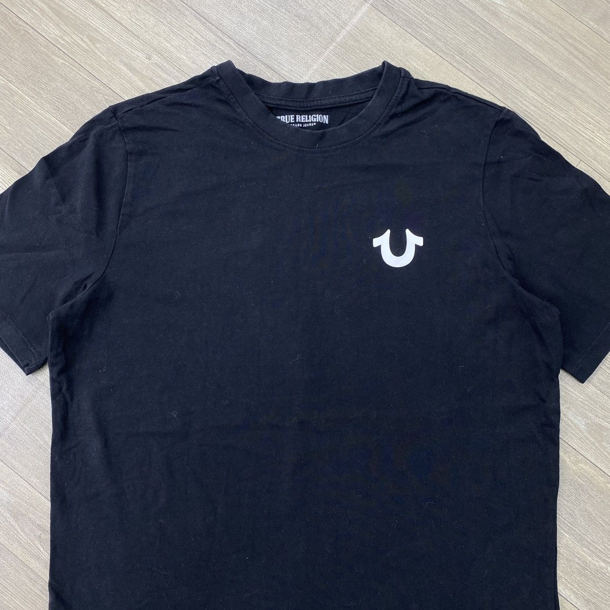 True Religion Vintage True Religion Palm Leaf Patterned Horseshoe Logo Tee Size US M / EU 48-50 / 2 - 9 Thumbnail