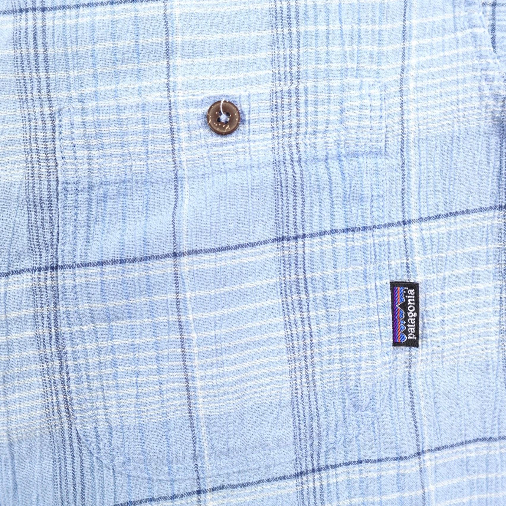 Patagonia Patagonia Shirt Mens Small Blue Plaid Organic Cotton Button Up Lightweight Camp Size US S / EU 44-46 / 1 - 3 Thumbnail