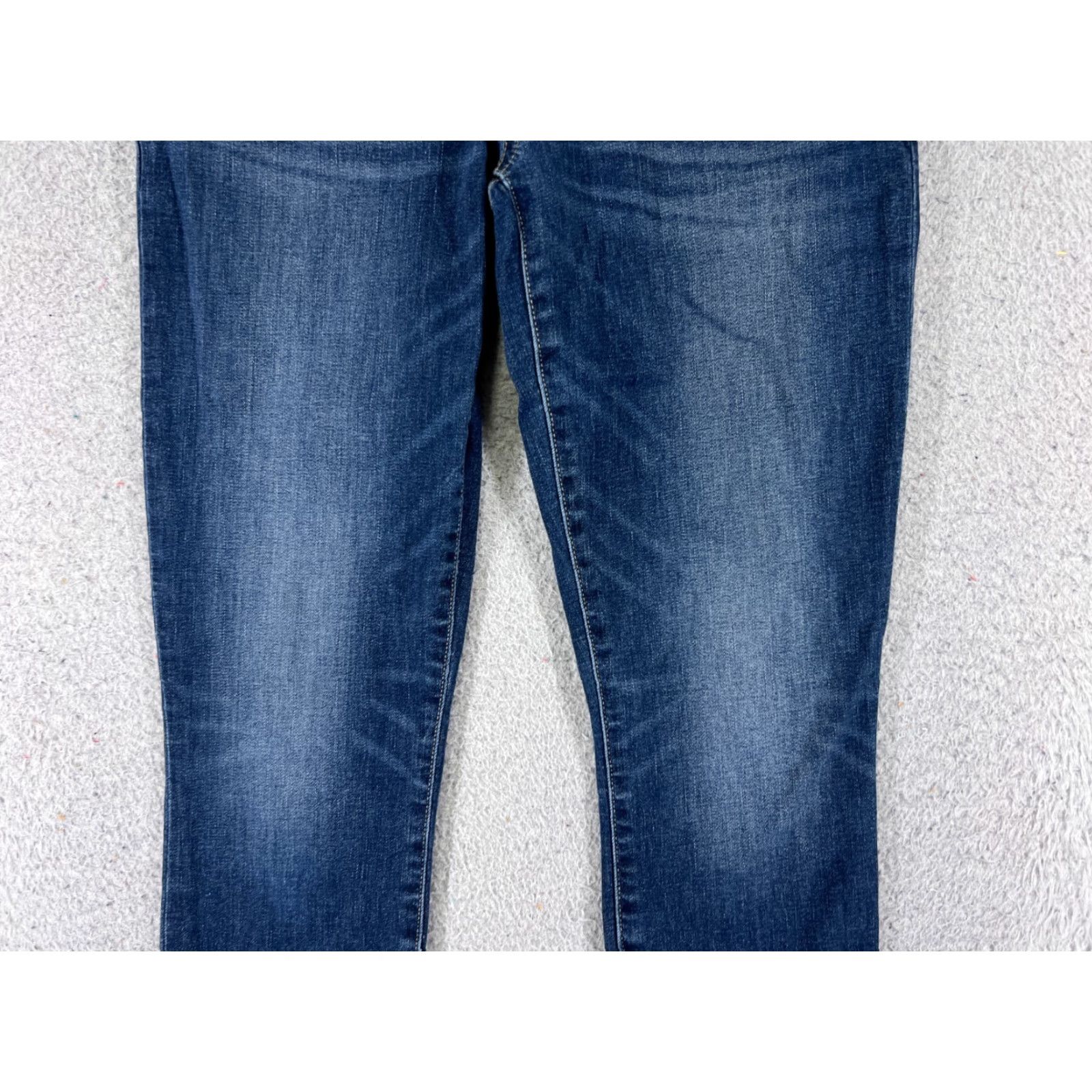 Vintage Ava Women's Blue Denim Jeans 2 Mid Rise Cropped 23x23 Cotton Blend 90s American Size 26" / US 2 / IT 38 - 3 Thumbnail