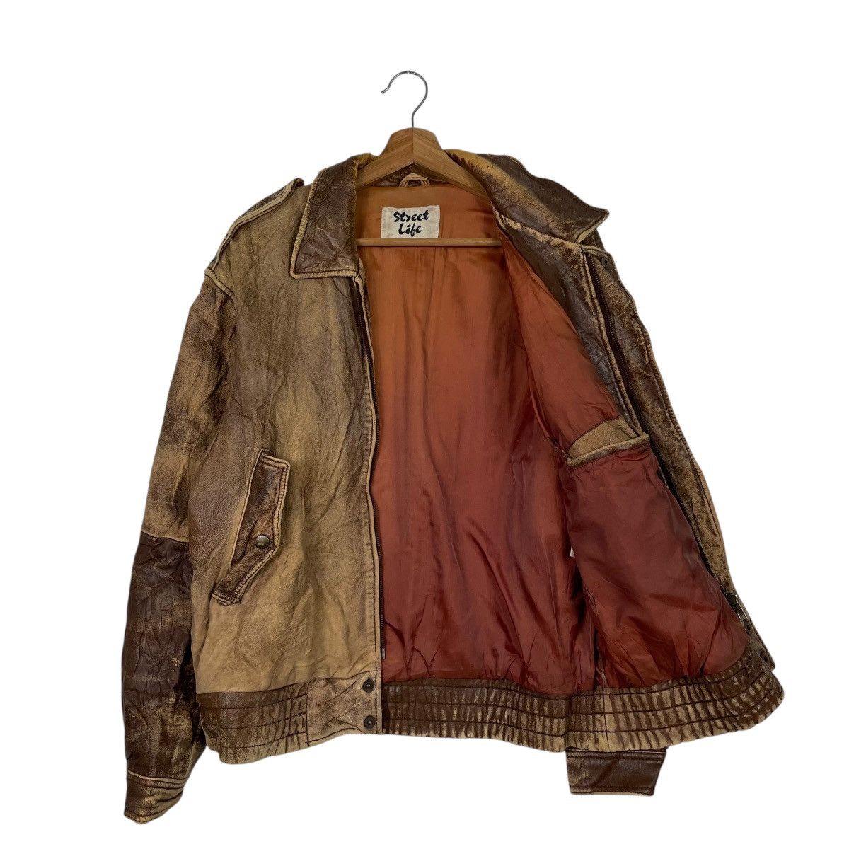 Japanese Brand Japanese Brand Street Life Military Leather Jacket Size US M / EU 48-50 / 2 - 10 Thumbnail