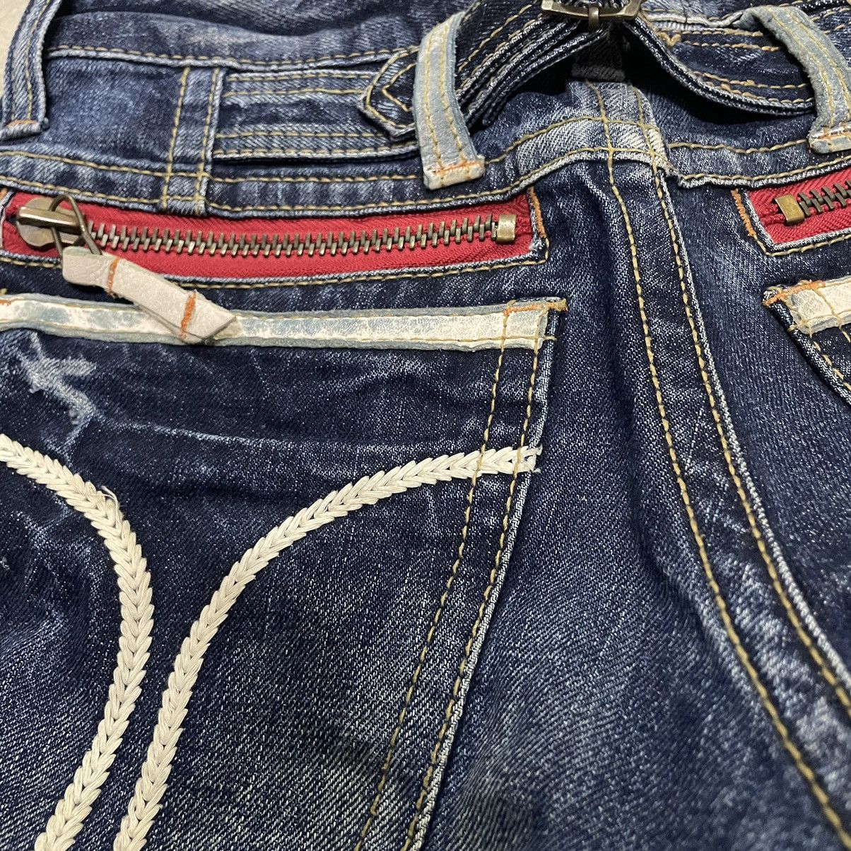 Hysteric Glamour 🇯🇵 CONCERT CLUB BY LOLITA BUCKLE WASHED DENIM PANTS Size 30" / US 8 / IT 44 - 13 Thumbnail