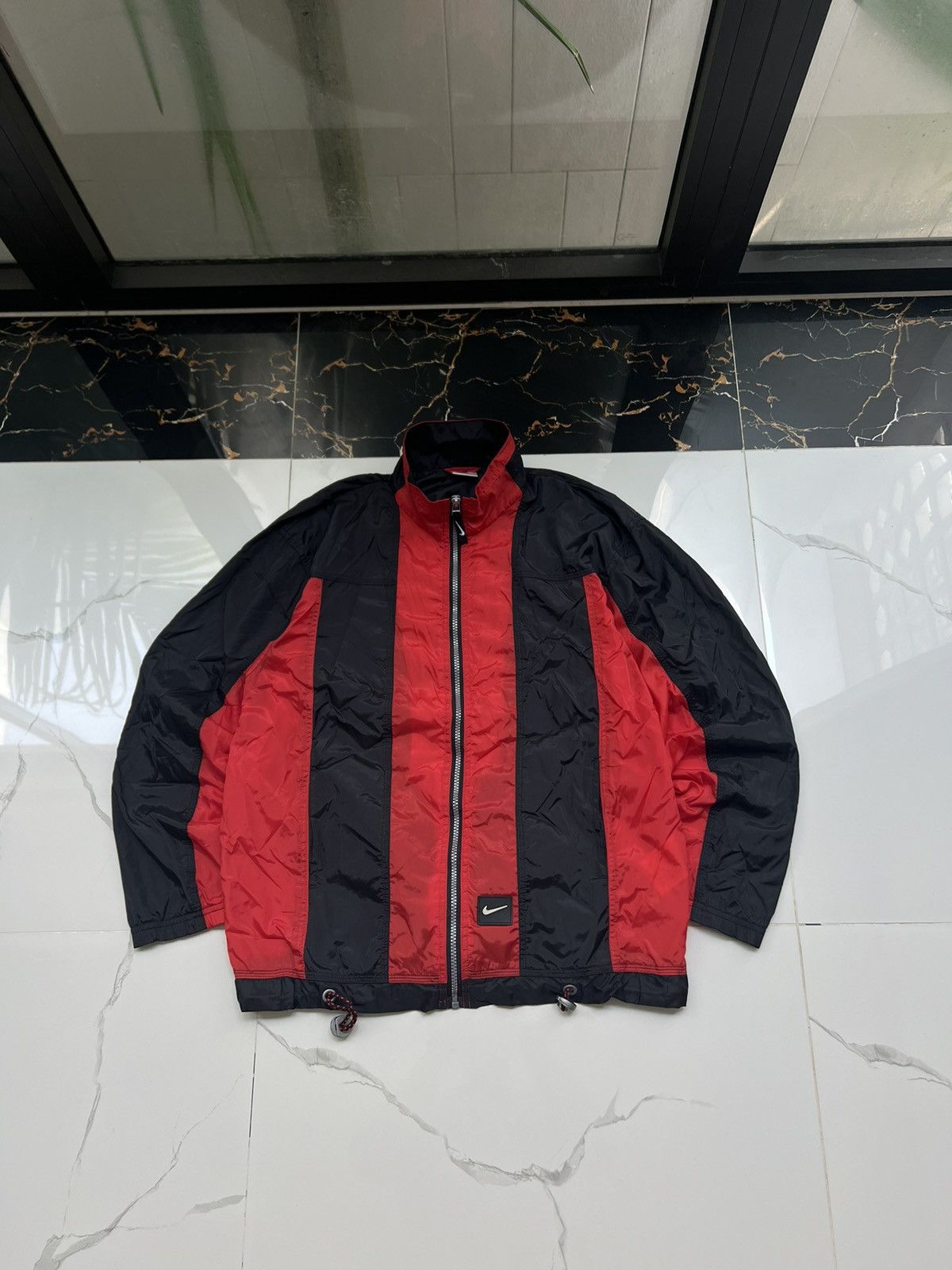 Nike × Vintage 90’s NIKE BIG LOGO SWOOSH Y2K TRACK JACKET GORPCORE RETRO Size US M / EU 48-50 / 2 - 3 Thumbnail