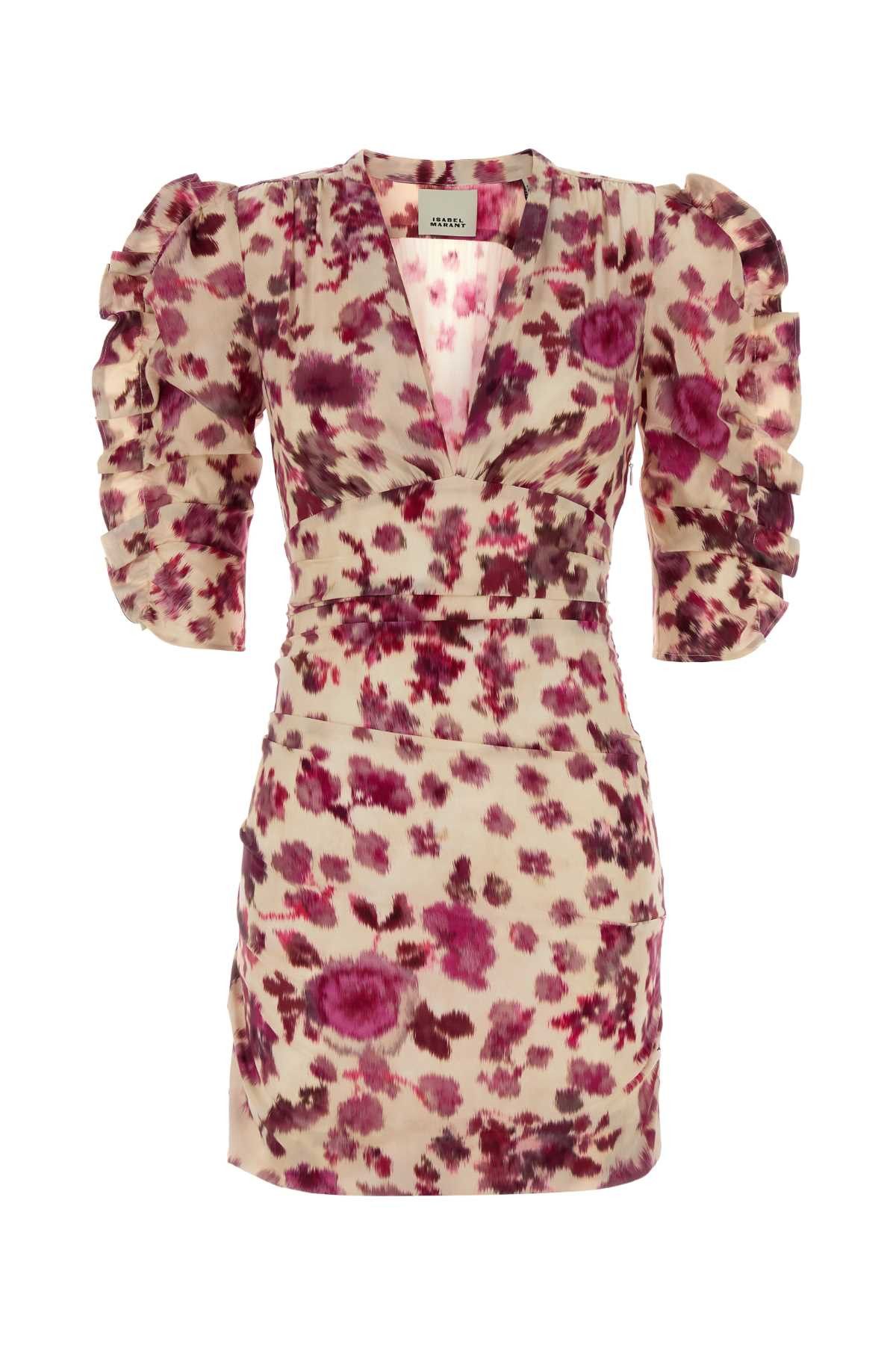 Printed Stretch Silk Doris Mini Dress