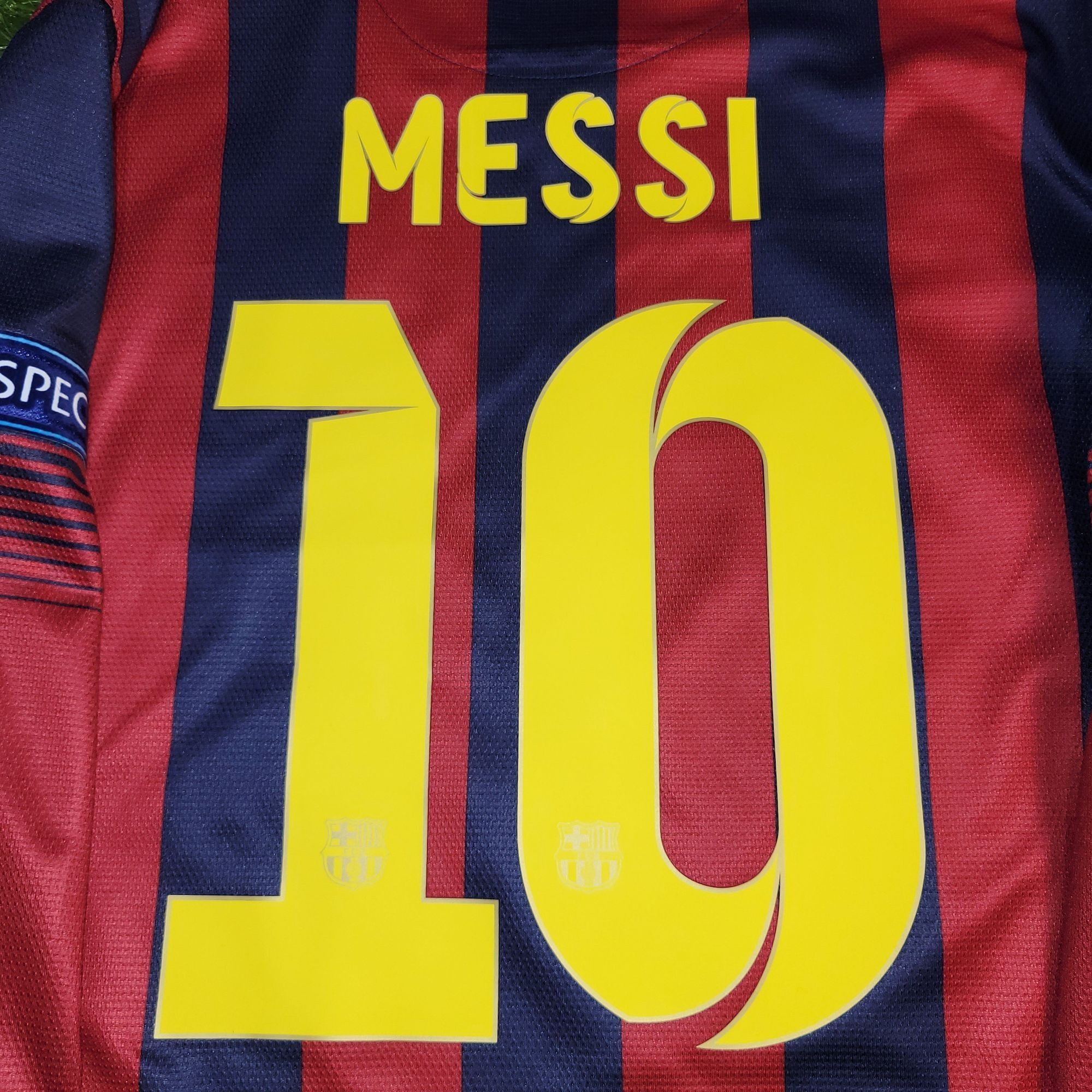 Nike Messi Barcelona 2013 2014 UEFA Long Sleeve Soccer Jersey L Size US L / EU 52-54 / 3 - 4 Thumbnail