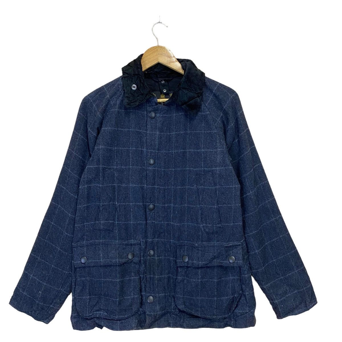 Barbour Barbour Bedale Waxed jacket Vintage C34-86CM Size S Blue
