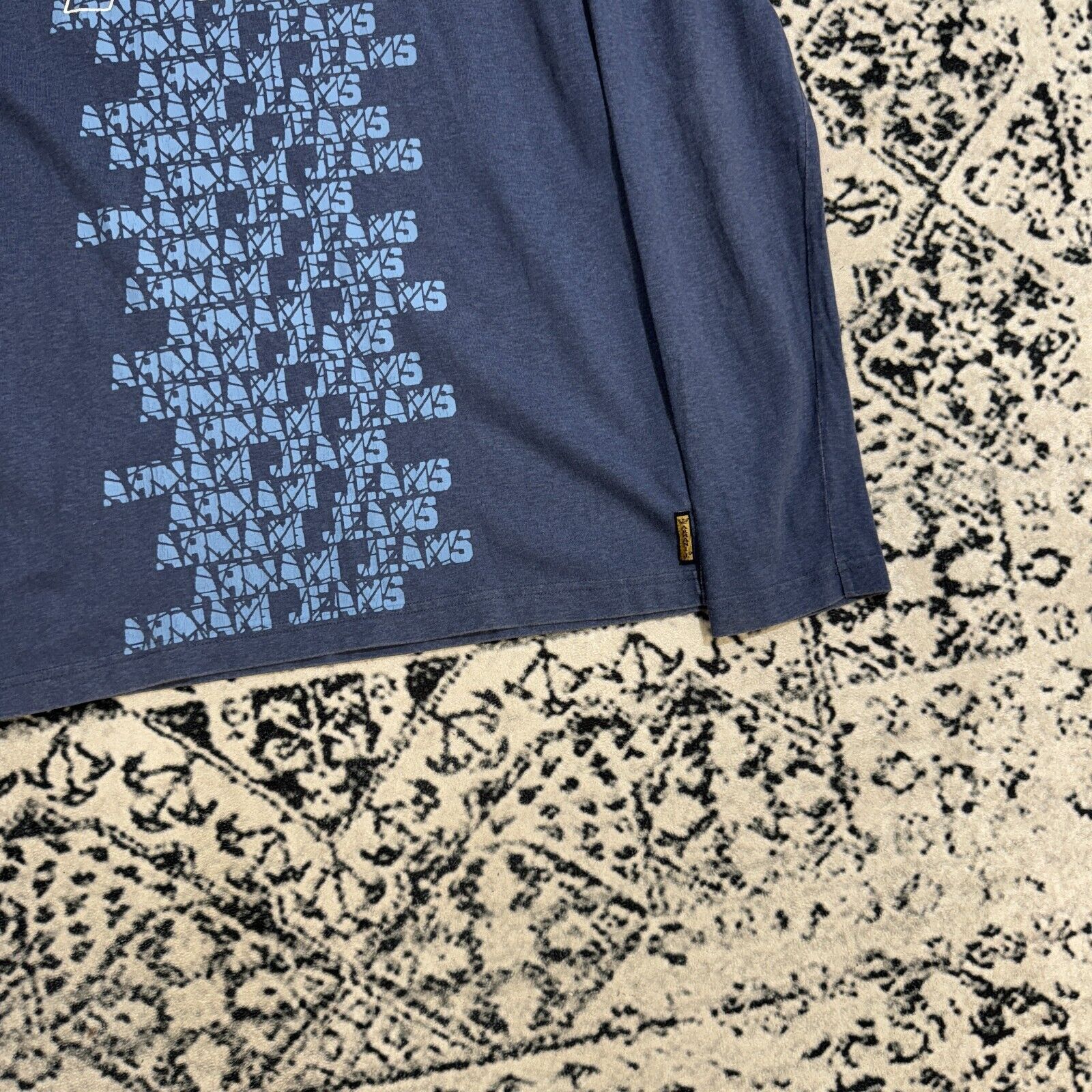 Vintage Vintage Armani Jeans Blue Navy Cotton Longsleeve Size XXL Size US XXL / EU 58 / 5 - 5 Thumbnail