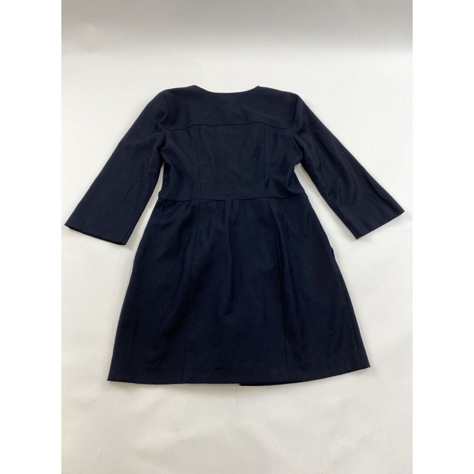 Isabel Marant Isabel Marant ÉTOILE A-Line Dress 2 Black Long Sleeve Wool Pockets Womens Size XS / US 0-2 / IT 36-38 - 2 Thumbnail