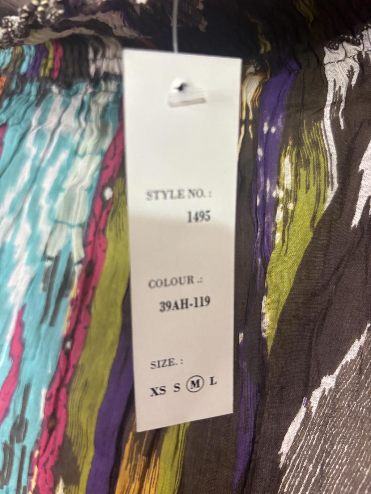 Designer Vibrant Multicolor Maxi Skirt by Chaudry Size Medium Size 32" / US 10 / IT 46 - 7 Thumbnail