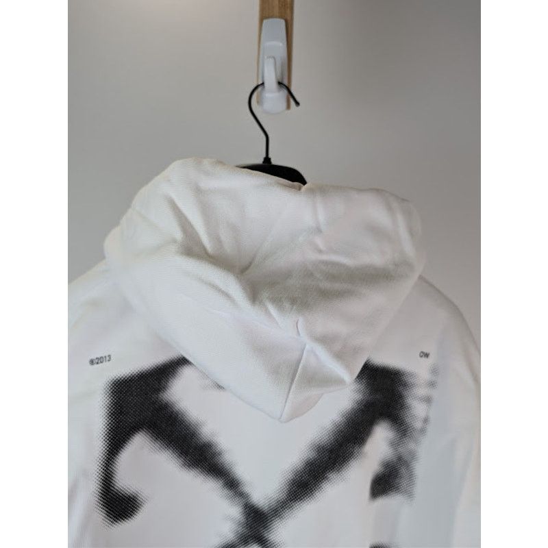 Off-White o1rshd1 Arrow Skate Hoodie in White / Black Size US M / EU 48-50 / 2 - 15 Thumbnail