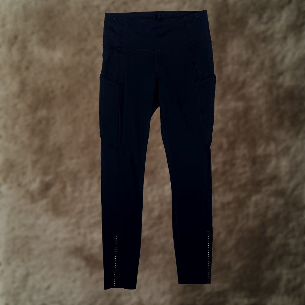 Lululemon Lululemon Leggings Women's 6 Black High Rise Ankle Pockets Reflective Size 28" / US 6 / IT 42 - 1 Thumbnail