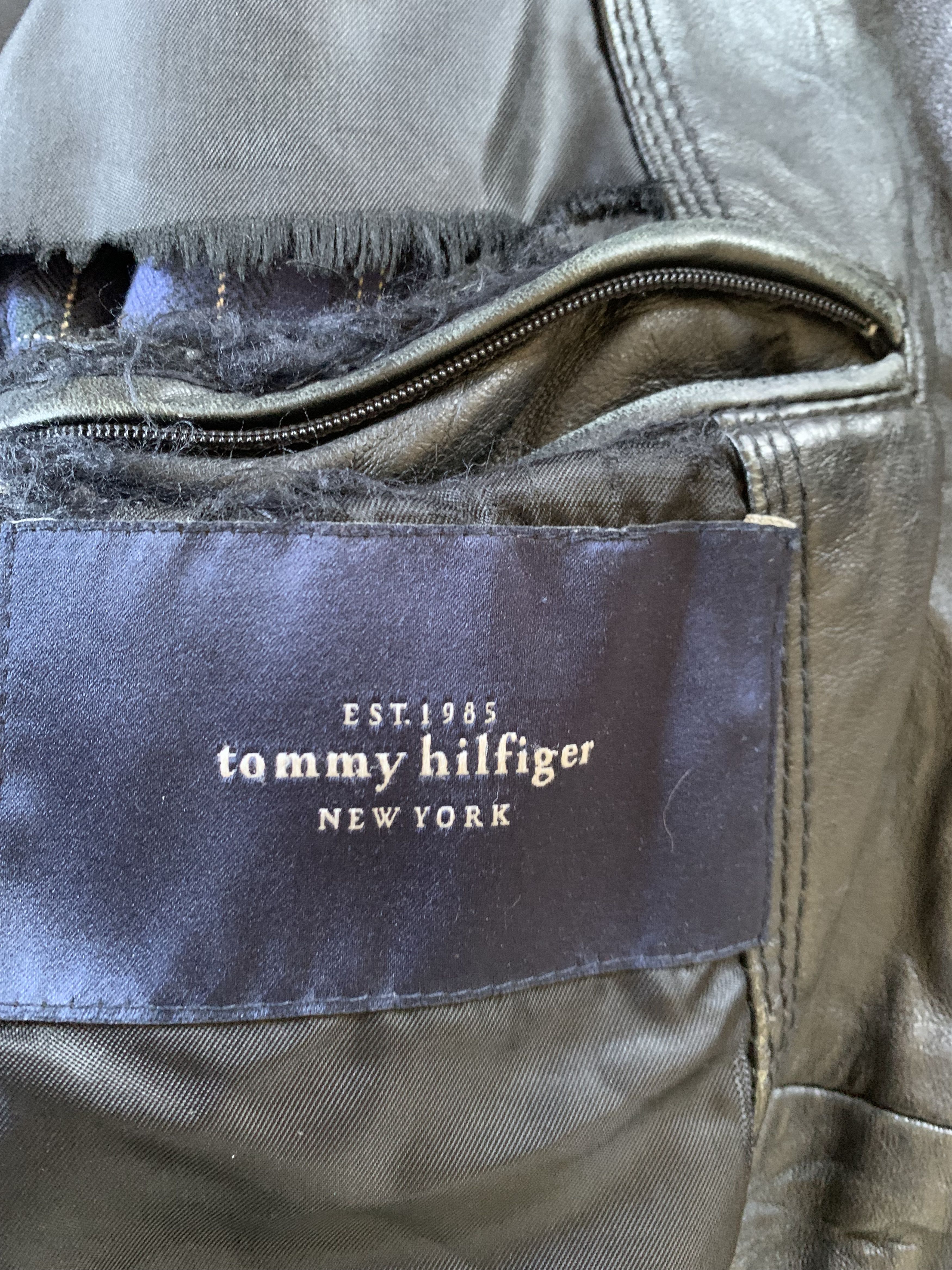Tommy Hilfiger × Vintage Tommy Hilfiger Vintage Leather Jacket Size US M / EU 48-50 / 2 - 6 Thumbnail