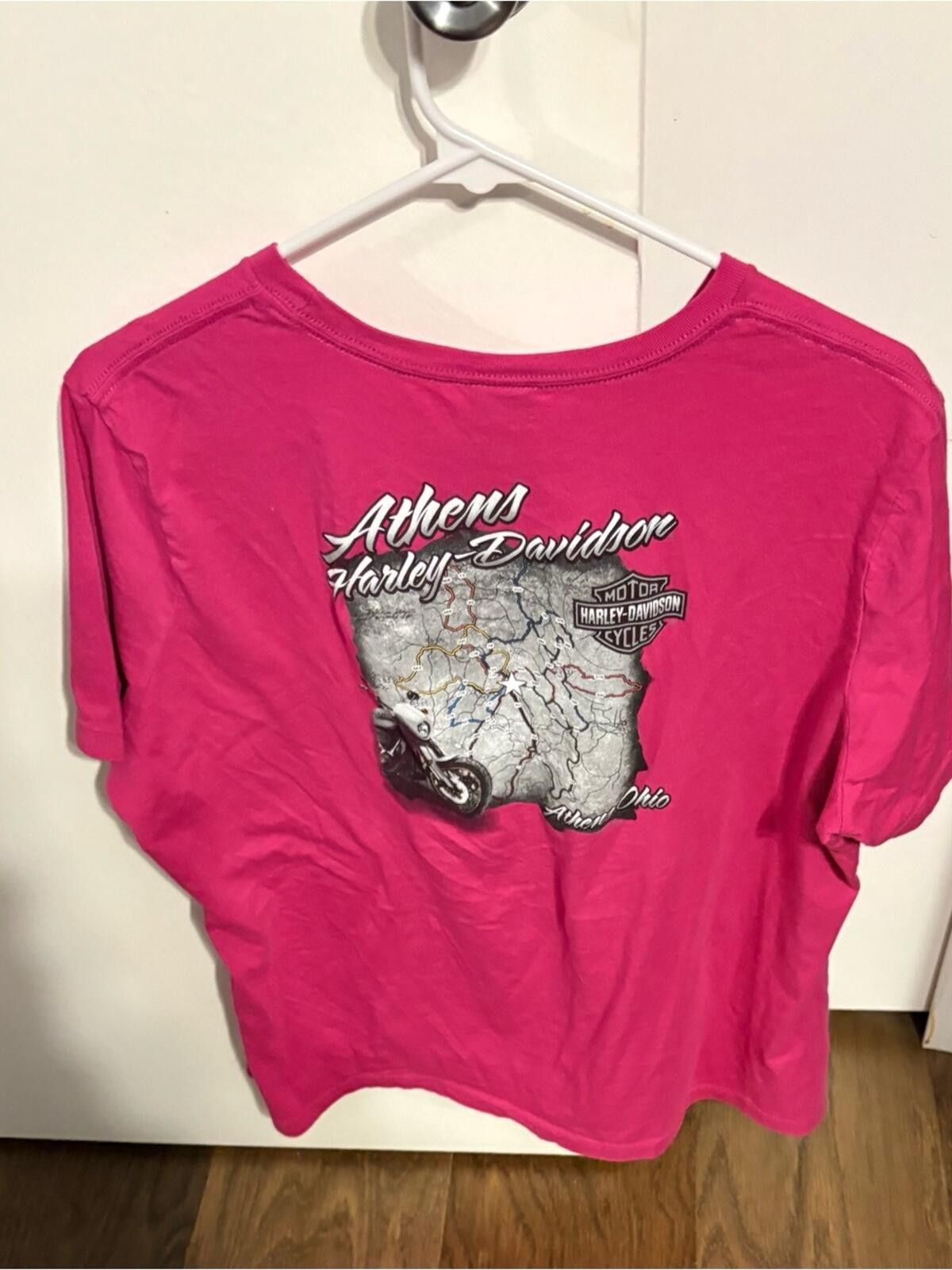 Harley Davidson Harley-Davidson Athens OH Tee w Glitter Willie G Emblem Size L / US 10 / IT 46 - 2 Thumbnail