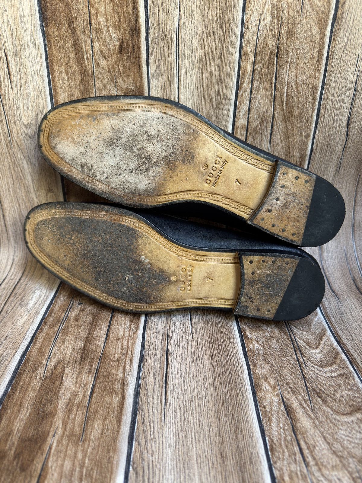Gucci × Vintage horsebit wed loafers Size US 8.5 / EU 41-42 - 15 Thumbnail