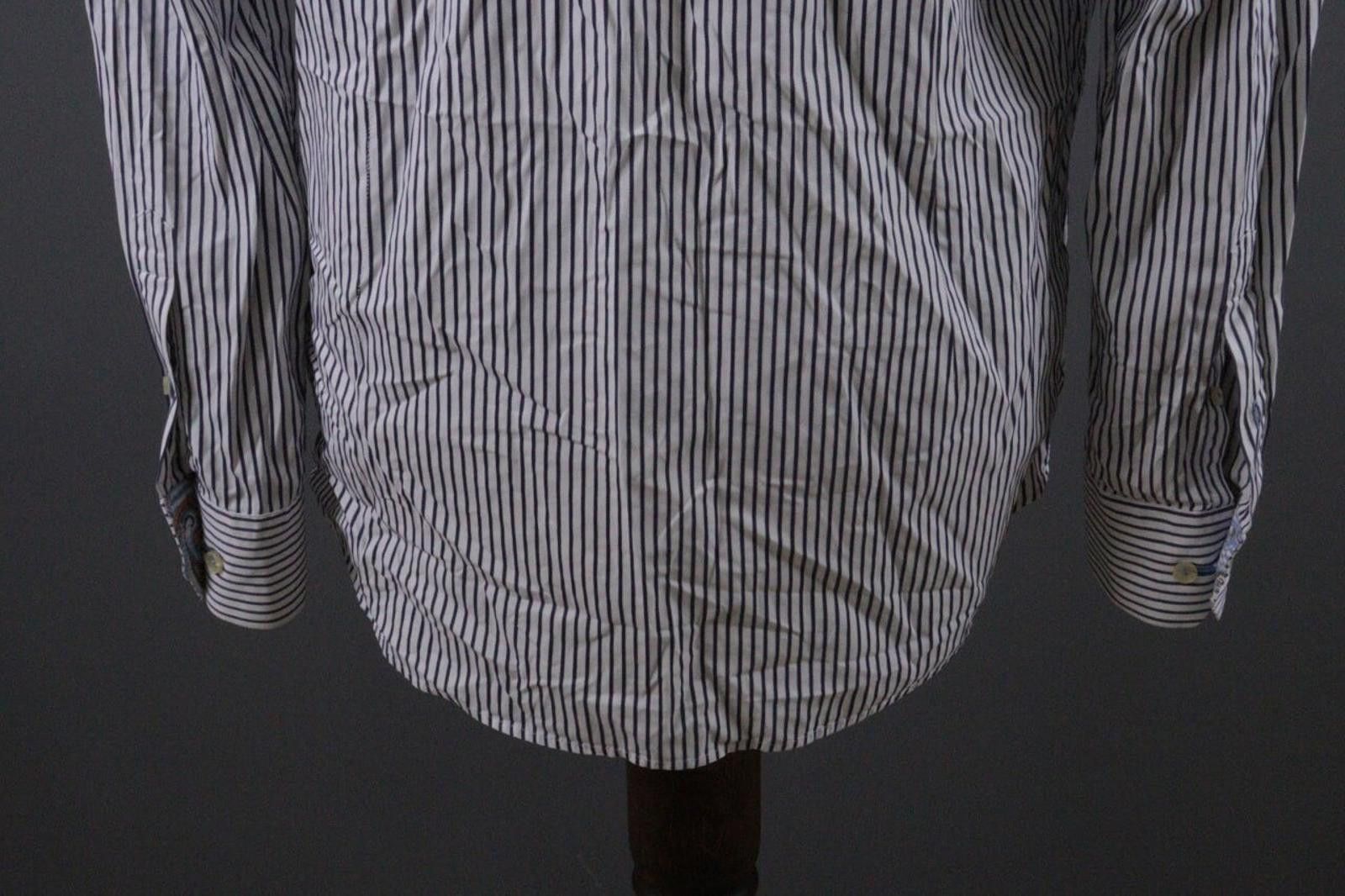 Flower Mountain Eton Contemporary Striped Floral Dress Shirt Size 16 41 Size US L / EU 52-54 / 3 - 9 Thumbnail