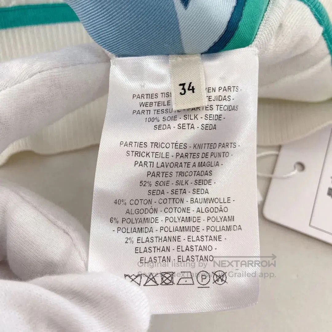 Hermes Hermes Blue Silk T-Shirt Size 34. Size XXS / US 00 / IT 34 - 8 Thumbnail