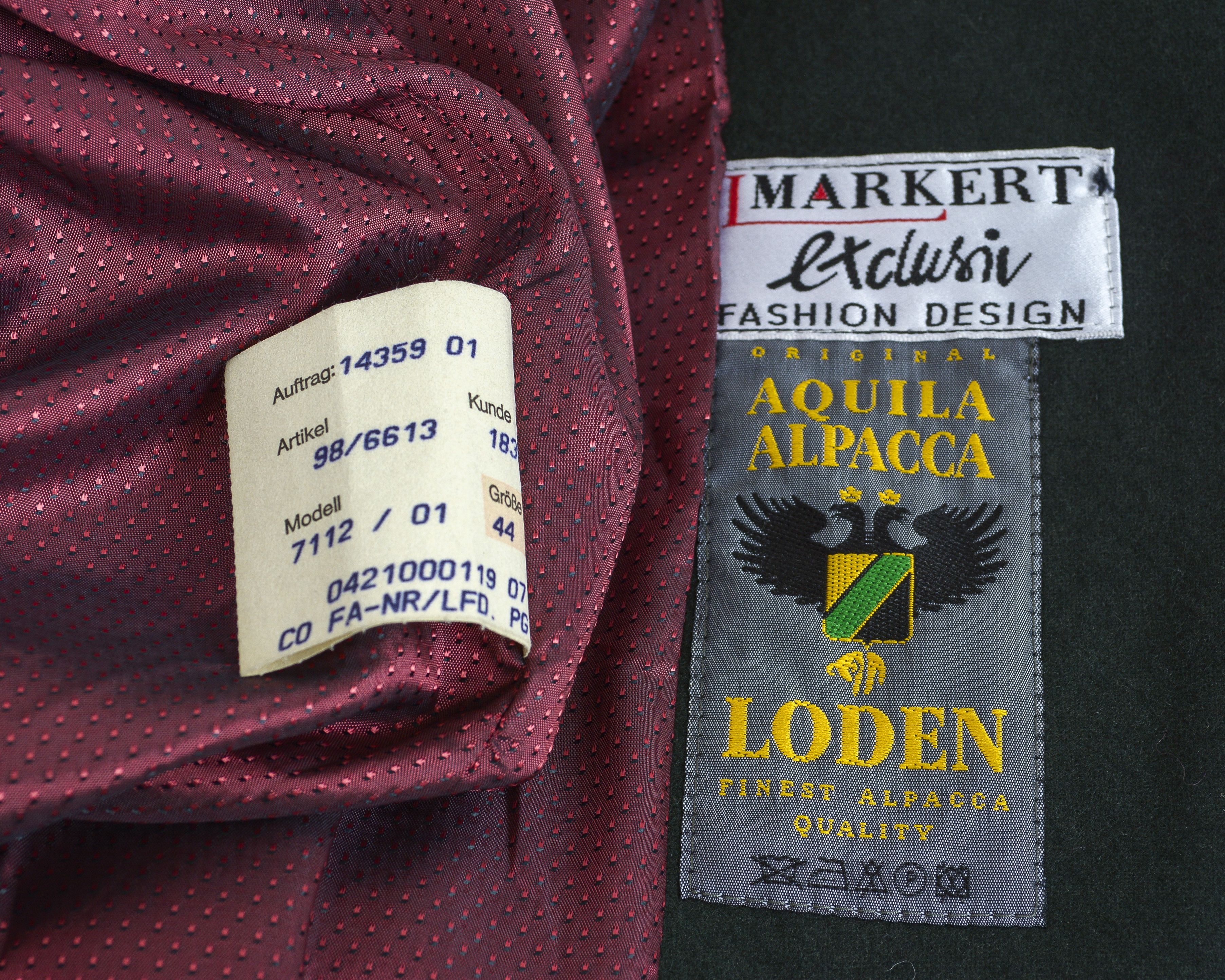 Other × Vintage Markert Aquila Alpacca Loden Wool Coat Button Up Jacket Size L / US 10 / IT 46 - 8 Thumbnail