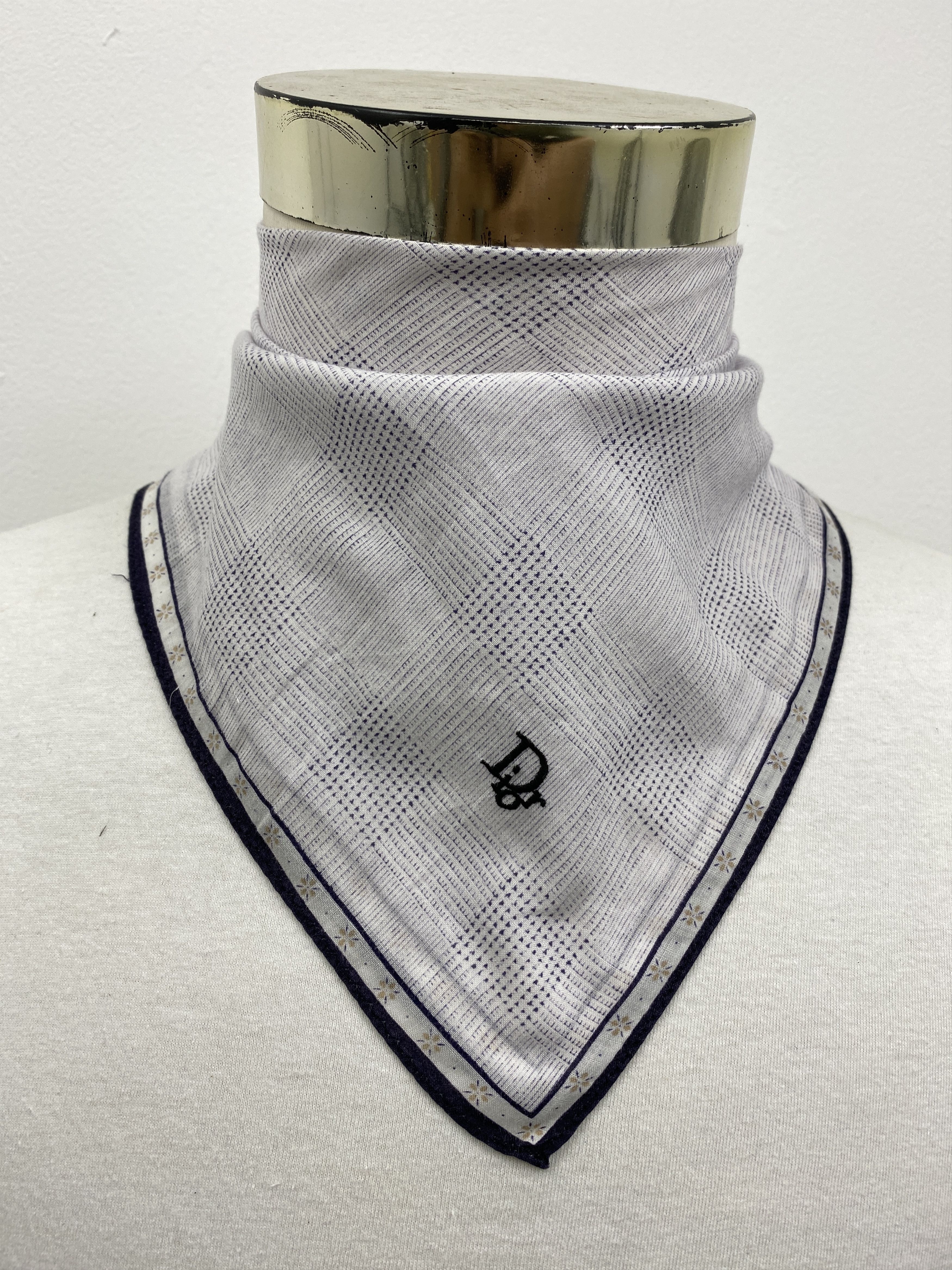 Christian Dior Monsieur Christian Dior Bandana / Handkerchief / Neckerchief HKC0390 Size ONE SIZE - 2 Thumbnail