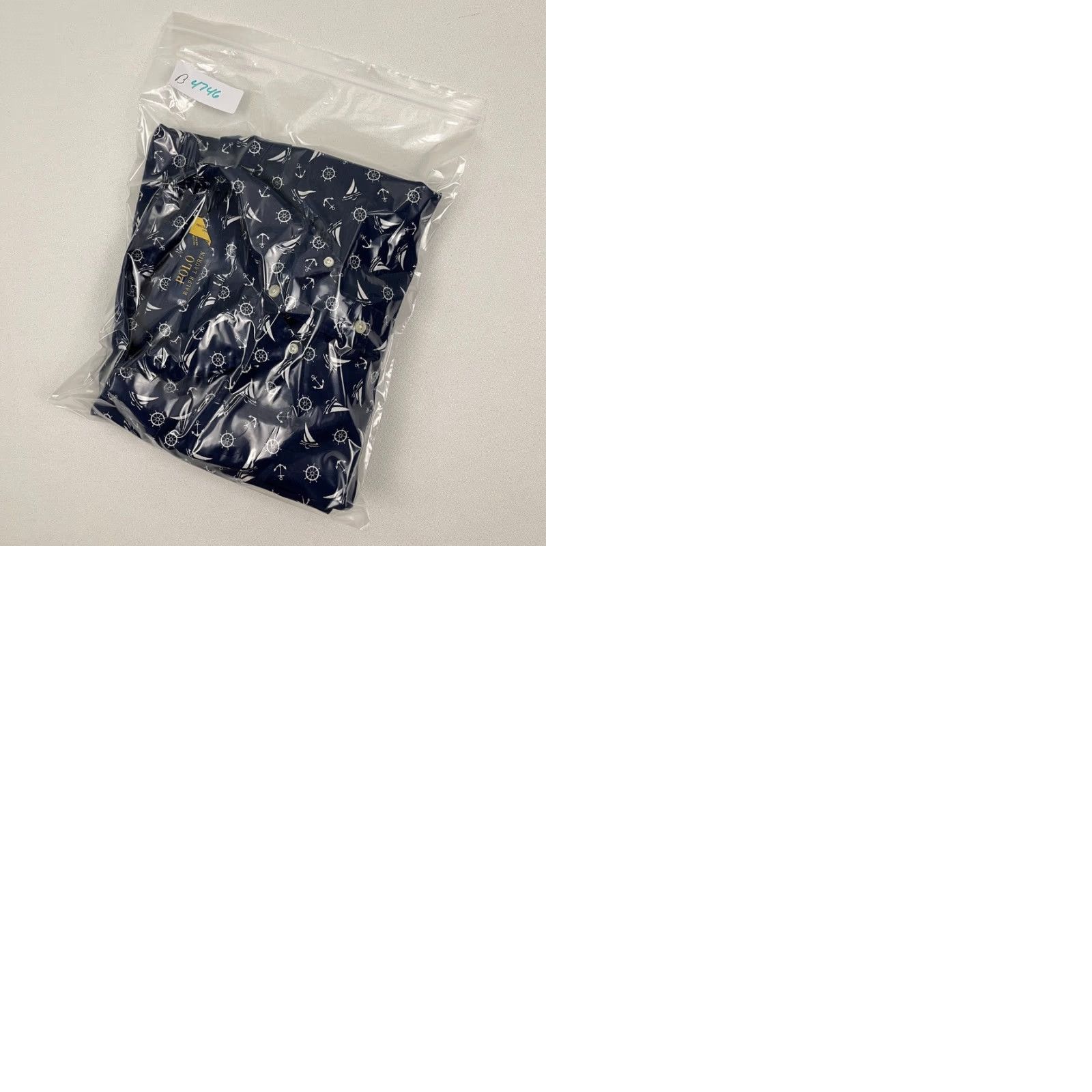 Polo Ralph Lauren VINTAGE is not applicable; use: Polo Ralph Lauren Shirt Mens 3XB Blue Nautical Yachting Button-Down Prep Shirt Size US XXL / EU 58 / 5 - 9 Thumbnail