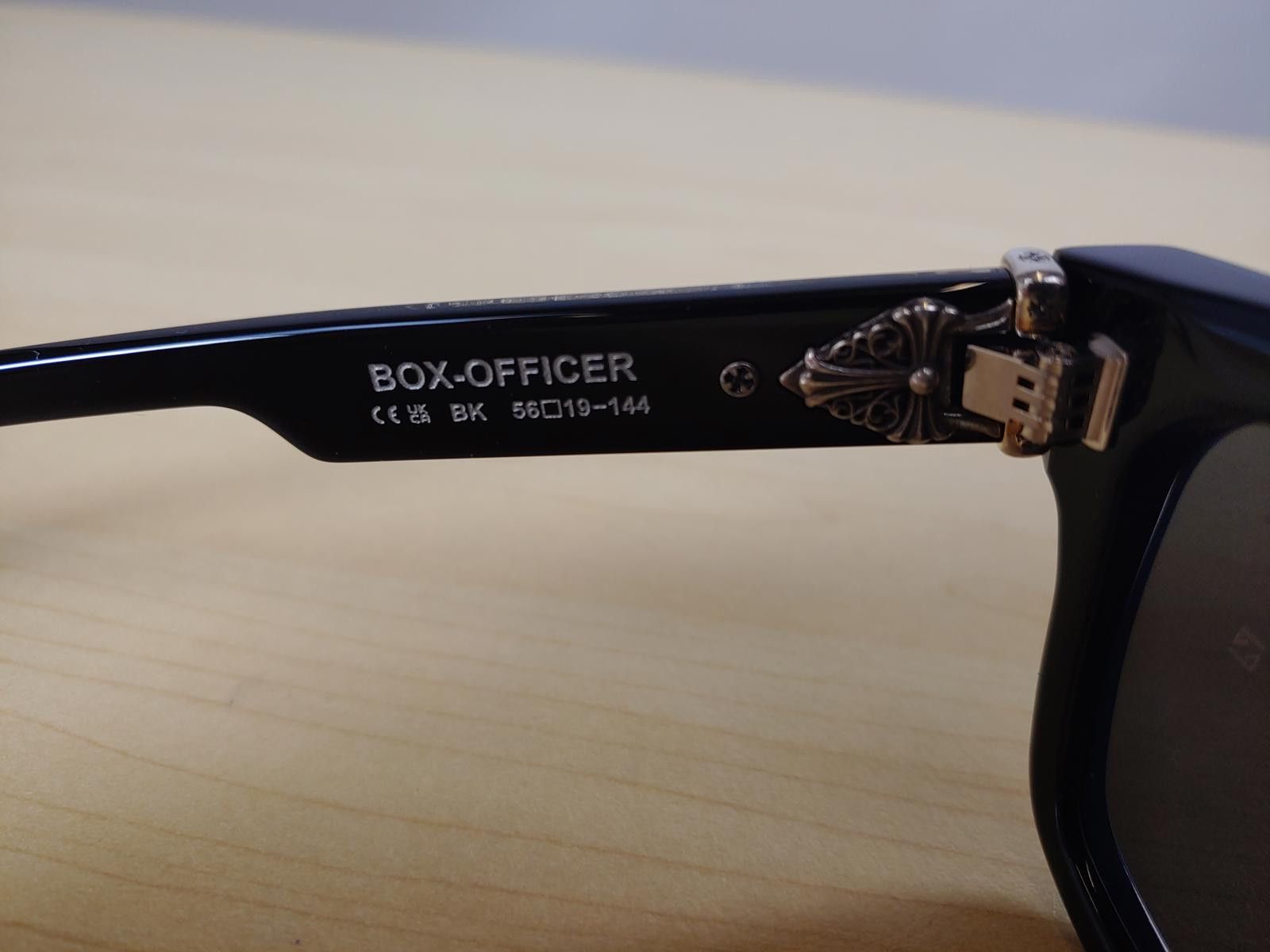 Chrome Hearts Chrome Hearts Box Officer Sunglasses in Black/Silver Size ONE SIZE - 3 Thumbnail