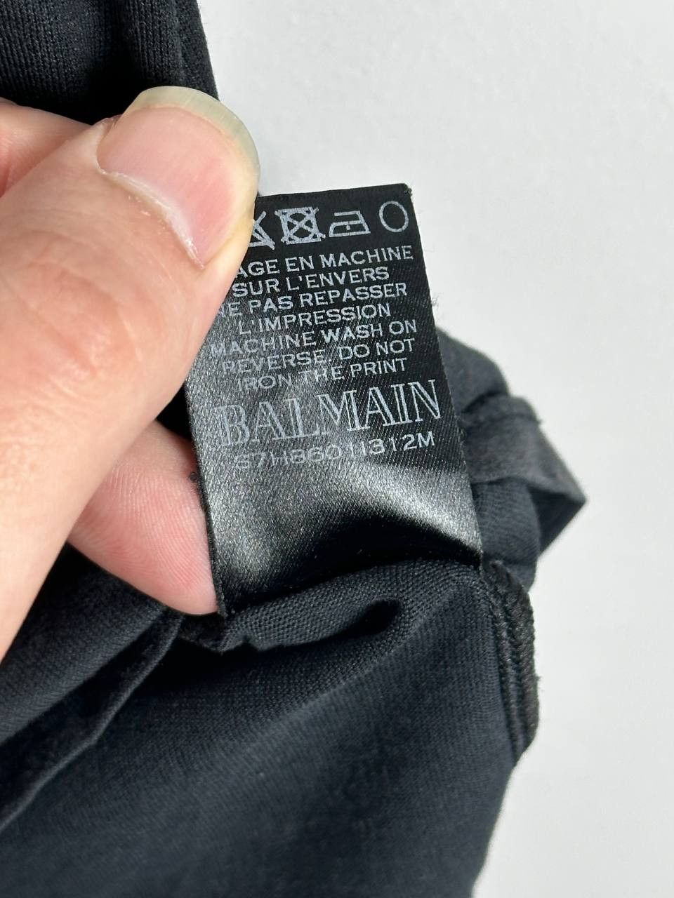 Balmain Balmain Black Classic Logo T-shirt Vintage Size US S / EU 44-46 / 1 - 8 Thumbnail