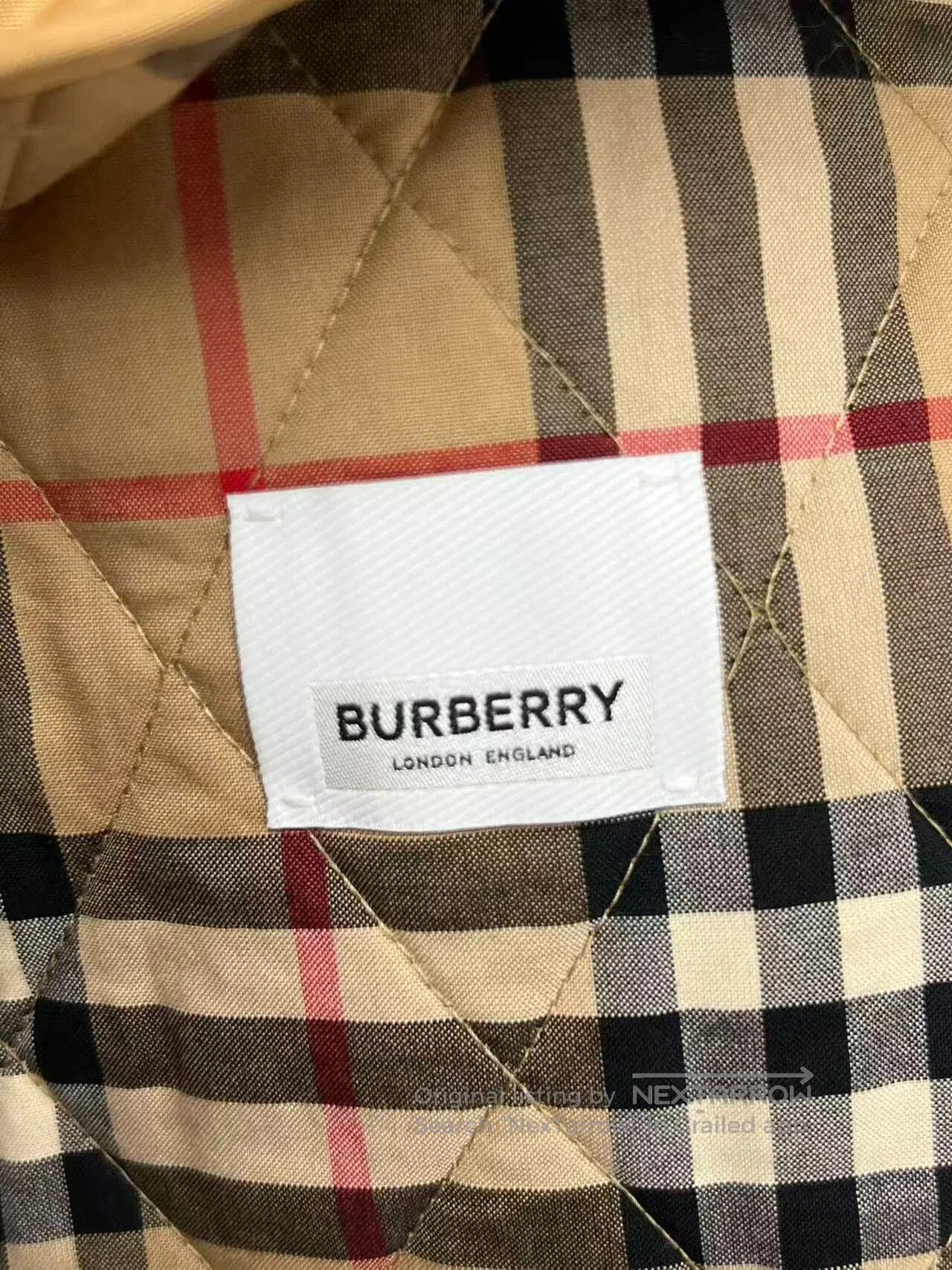 Burberry Burberry Women's Gold Cotton Long Coat. Size XL / US 12-14 / IT 48-50 - 4 Thumbnail