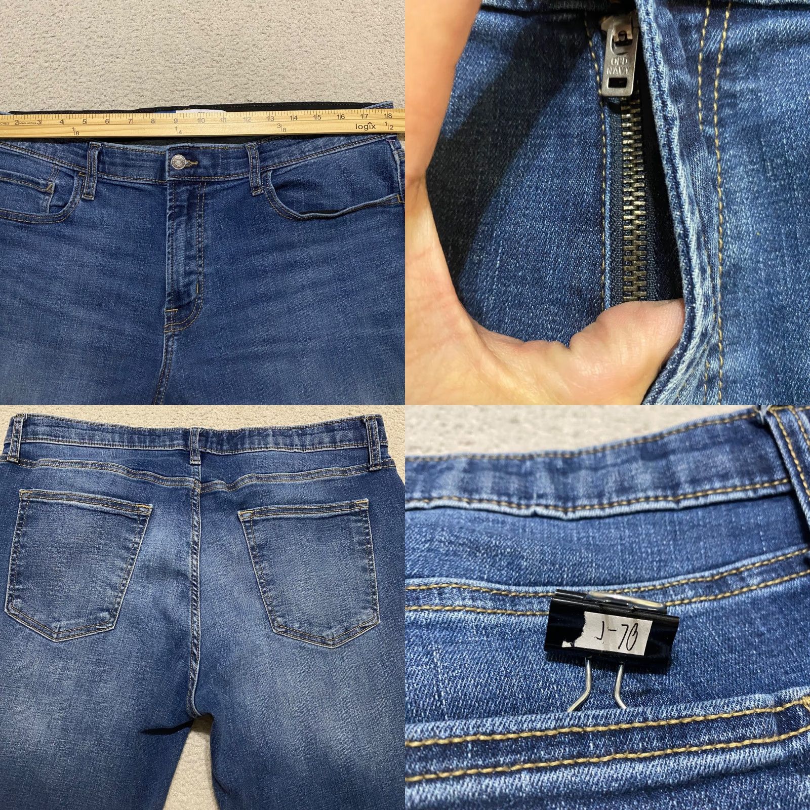Old Navy Old Navy Jeans Mens 36x32 Blue Denim Medium Wash Straight Mid Rise Flex Waist Jeans Men 36 Blue Medium Wash Straight 5-Pocket Denim Regular Fit 2000s? Size US 36 / EU 52 - 8 Thumbnail
