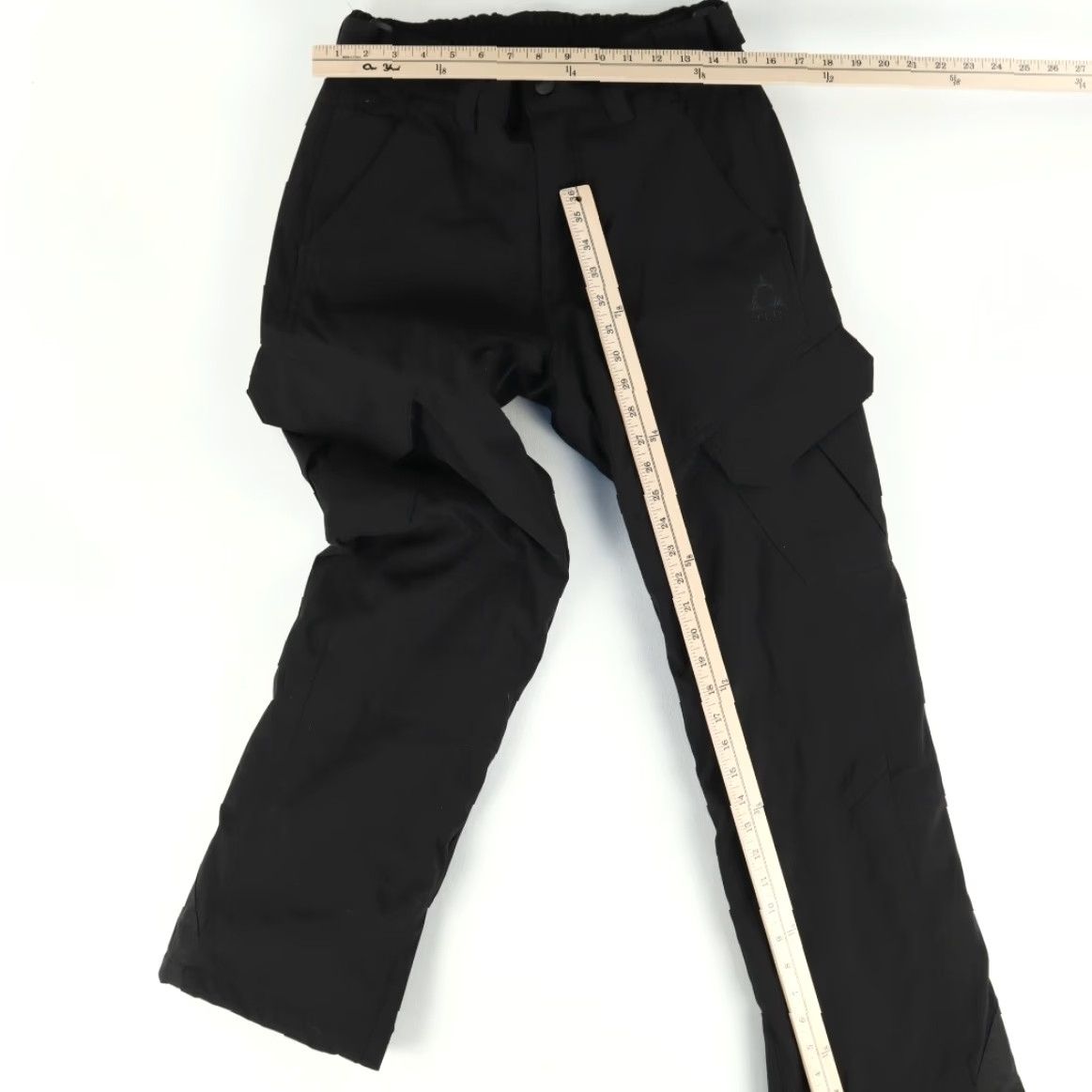 Vintage Gerry Pants Black Men's S Athletic Ski Lined Polyester Microfiber Relaxed Inseam 32in 30 Waist Sportswear Size US 29 - 3 Thumbnail
