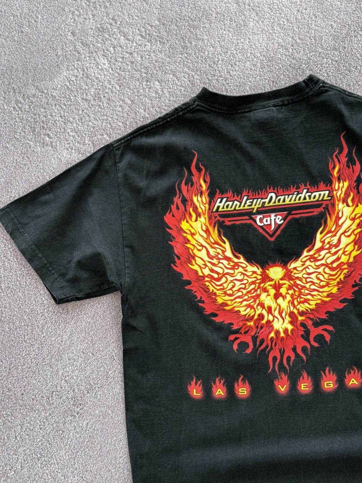 Harley Davidson 90’s Harley Davidson Faded Look Crazy Print Biker T-Shirt Size US L / EU 52-54 / 3 - 5 Thumbnail