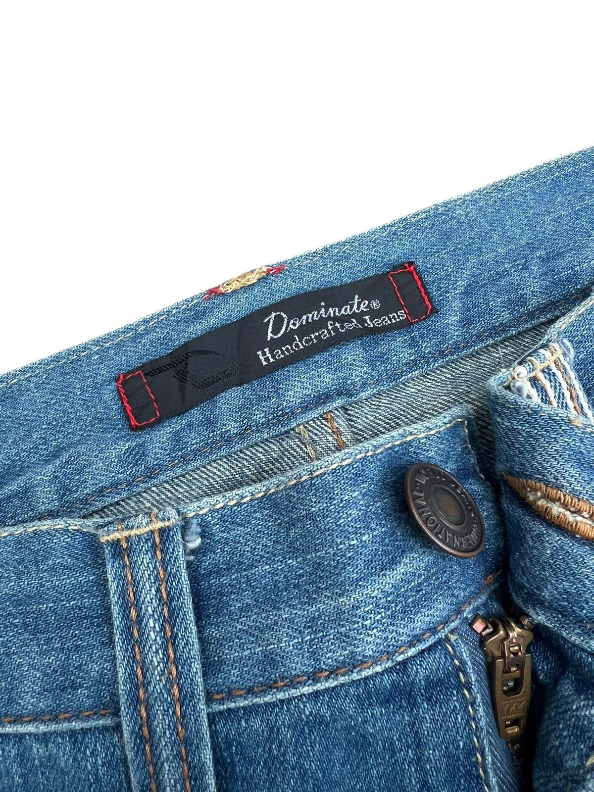 Japanese Brand Mud Wash Denim Double Waist Dominate Handcrafted Jeans Size US 30 / EU 46 - 5 Thumbnail
