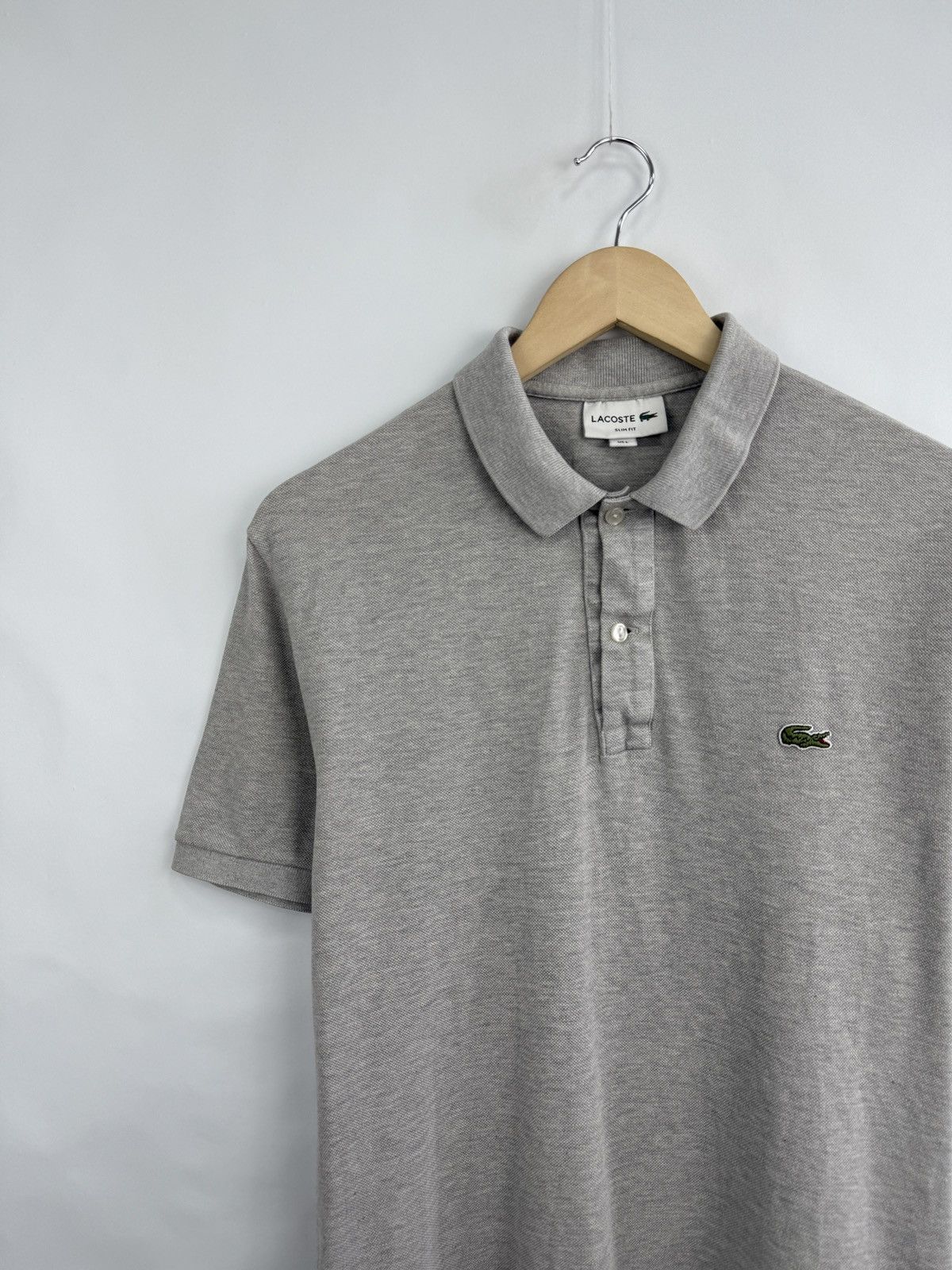 Lacoste 🇫🇷 Lacoste Slim Fit Polo T-Shirt Made in France Retro Rare Size US L / EU 52-54 / 3 - 3 Thumbnail