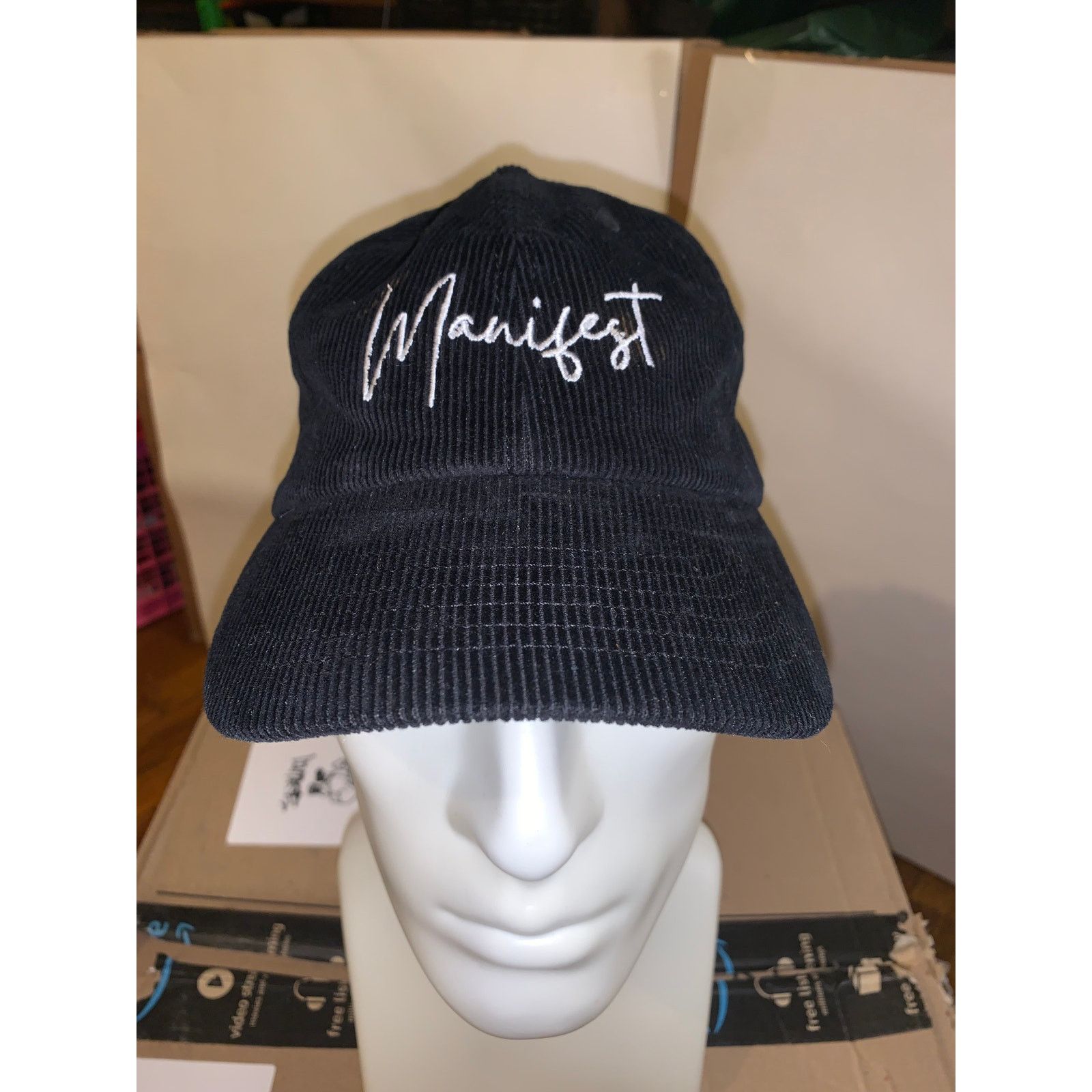 Other Manifest Corduroy Hat Black Adjustable NWT Deadstock Size ONE SIZE - 1 Thumbnail