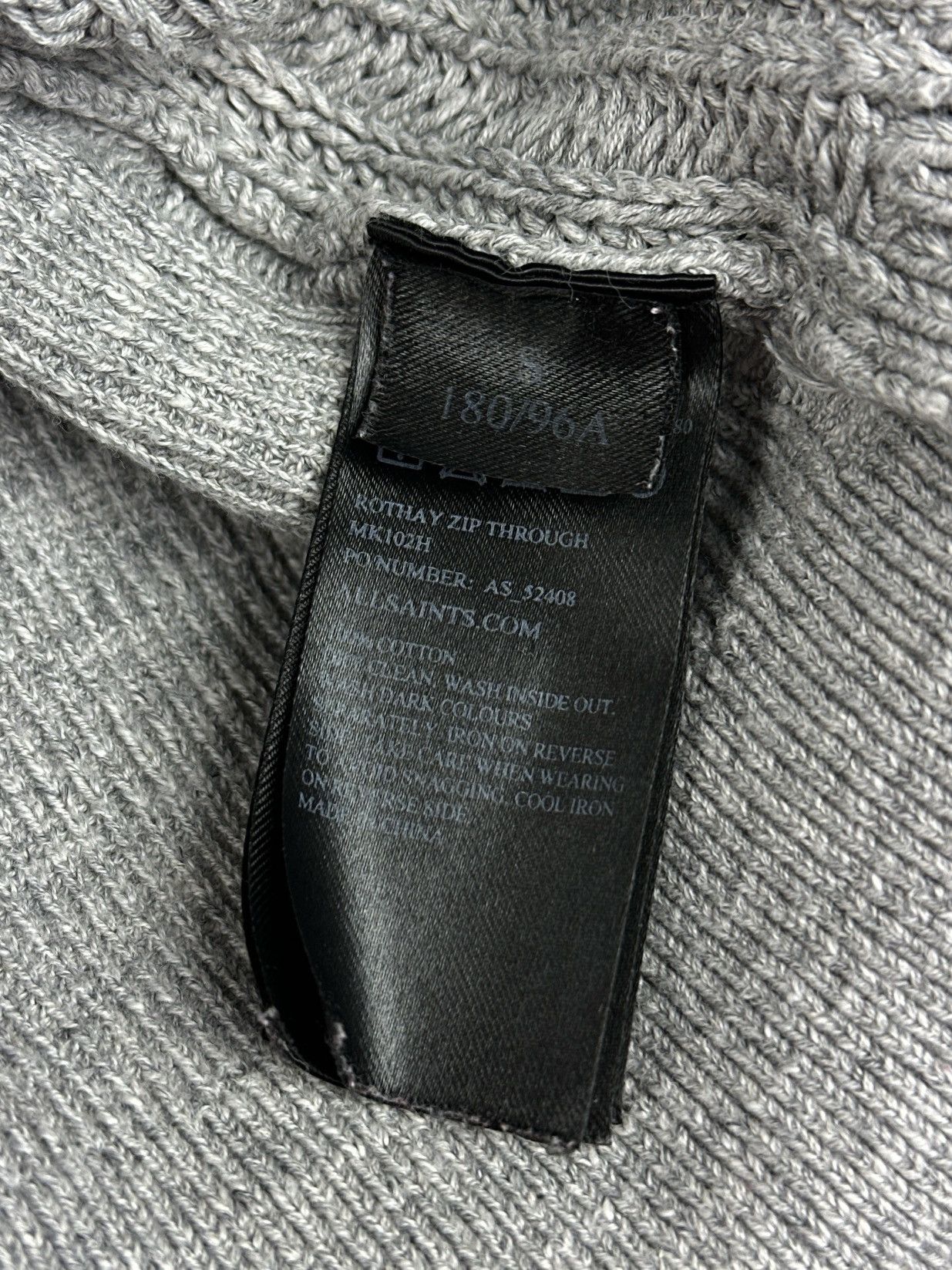 Allsaints Allsaints Rothay Zip Through Knit Sweater Size US S / EU 44-46 / 1 - 8 Thumbnail