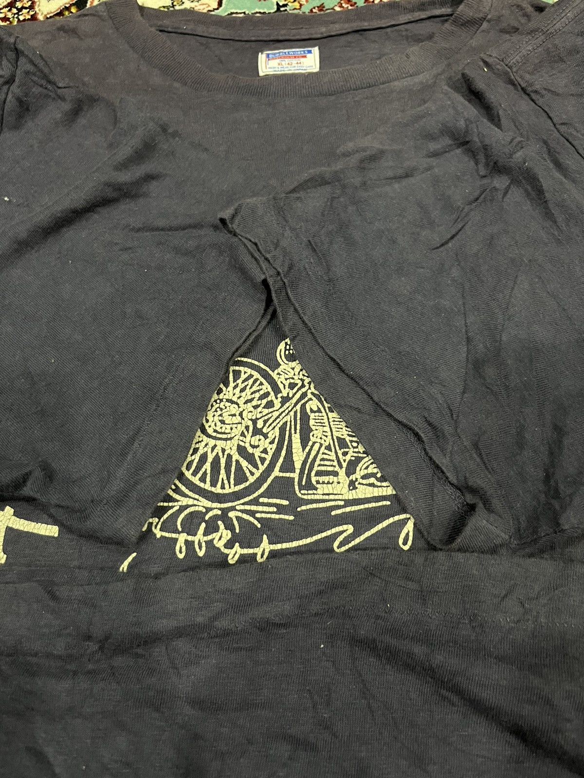 Japanese Brand Faded Indigo 4th Annual Seng Bang Frog Flash 1985 Tee Size US XS / EU 42 / 0 - 5 Thumbnail