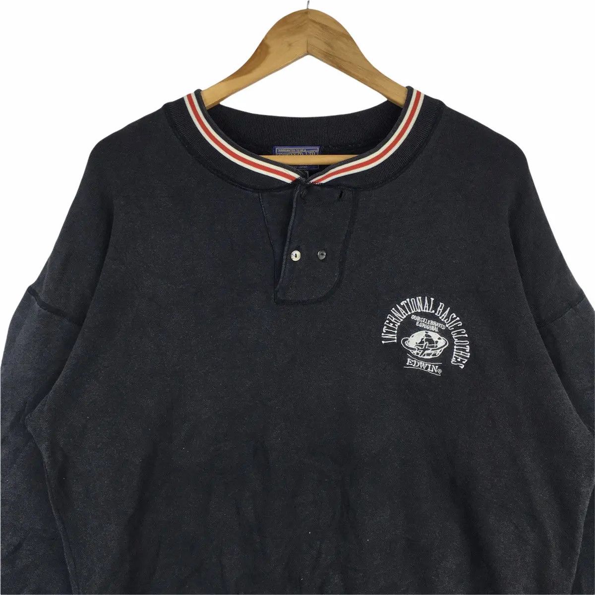 Edwin Vtg EDWIN USA Crewneck Sweater Sweatshirt Pullover Size L / US 10 / IT 46 - 2 Thumbnail