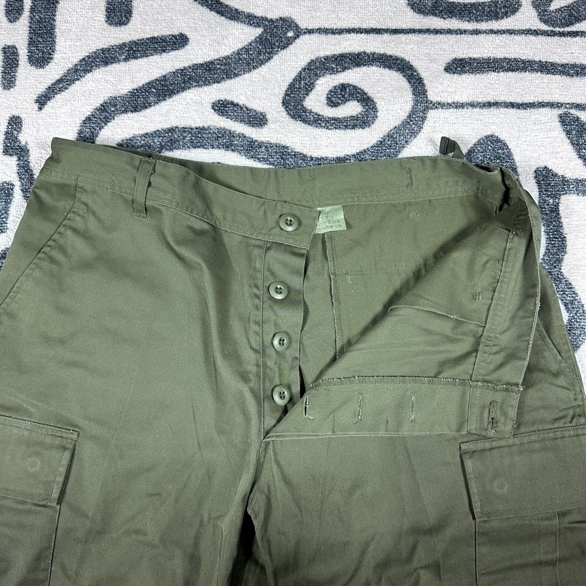 Vintage Rothco Ultra Force Military Green Cargo Pants Size 34 Size US 34 / EU 50 - 4 Thumbnail
