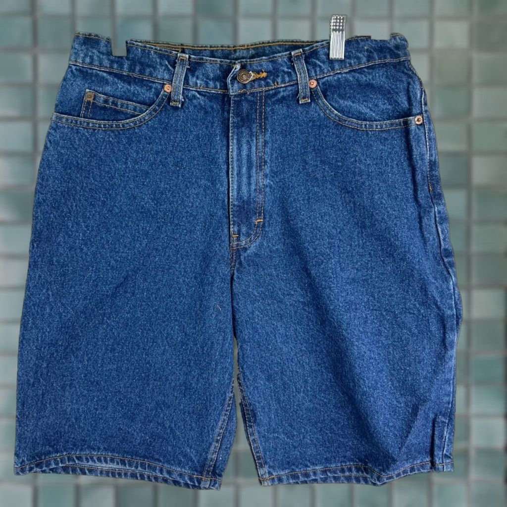Jordache Jordache Classic Fit Blue Denim Shorts Mens Size 32 X11 Casual Chino 90s Cowboy Size US 32 / EU 48 - 1 Thumbnail