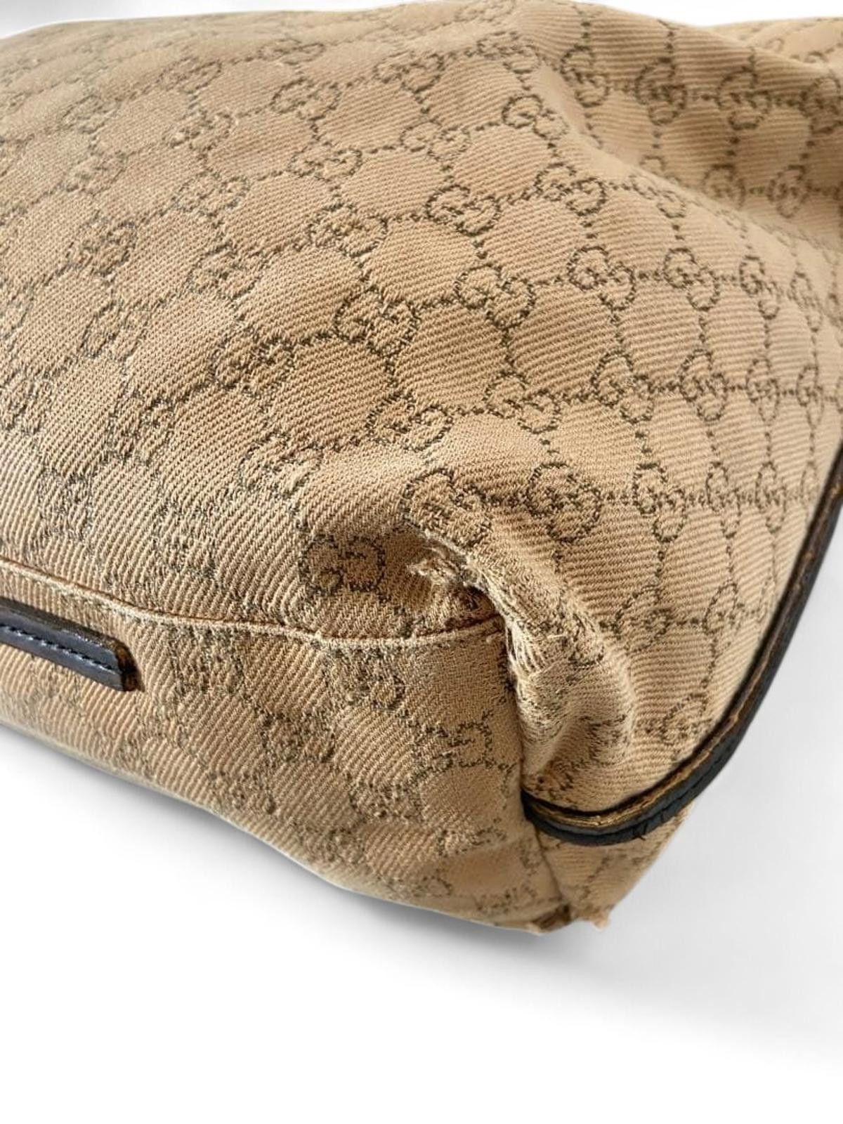 Gucci Gucci - Beige Monogram Canvas Shoulder Bag Size ONE SIZE - 6 Thumbnail