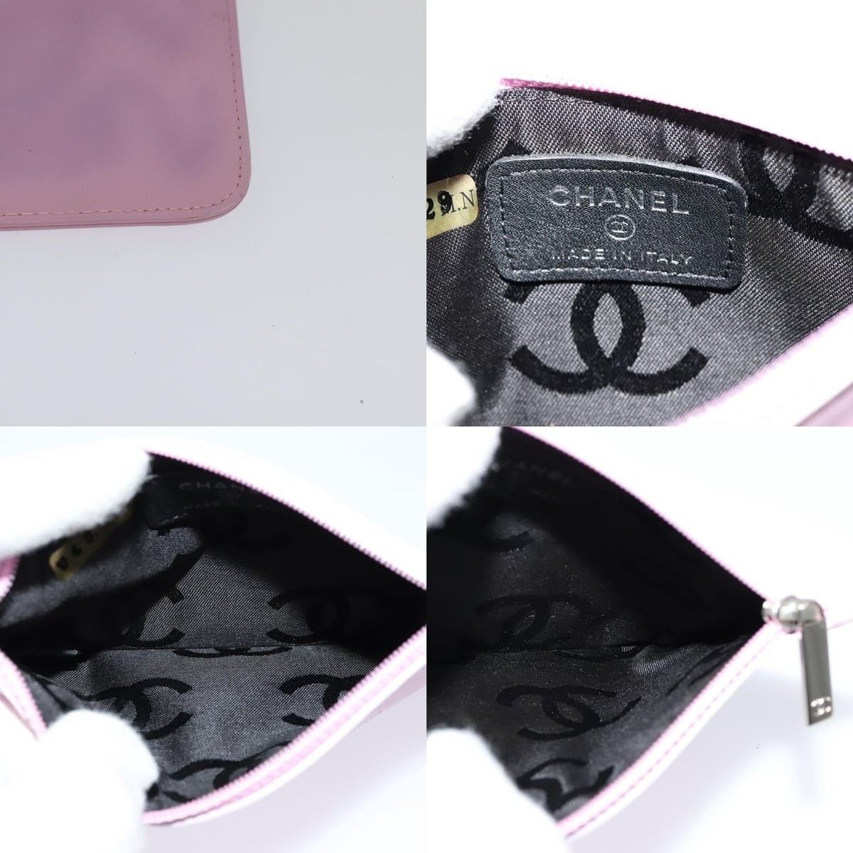 Chanel Chanel Pouch Leather Pink CC Size ONE SIZE - 5 Thumbnail