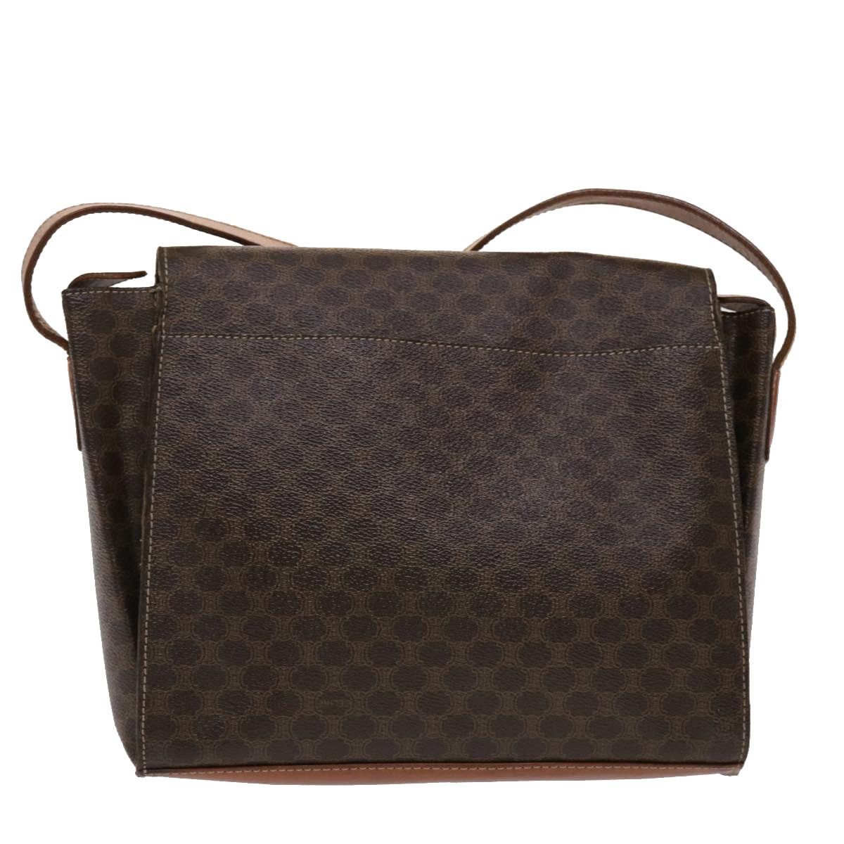 Celine CELINE Macadam Canvas Shoulder Bag Pvc Leather Brown Size ONE SIZE - 2 Thumbnail