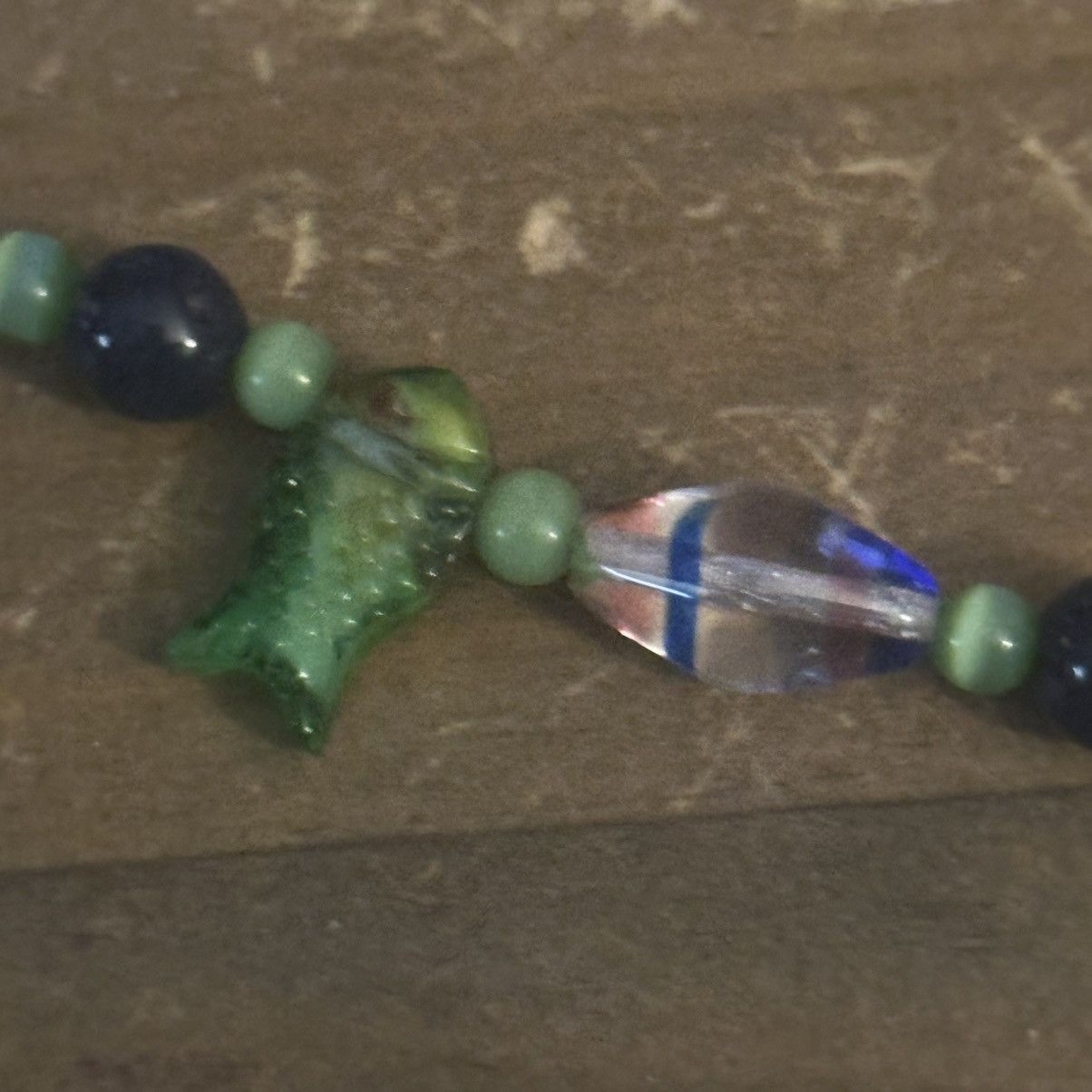 Vintage Vintage glass bead fish necklace Size ONE SIZE - 3 Thumbnail
