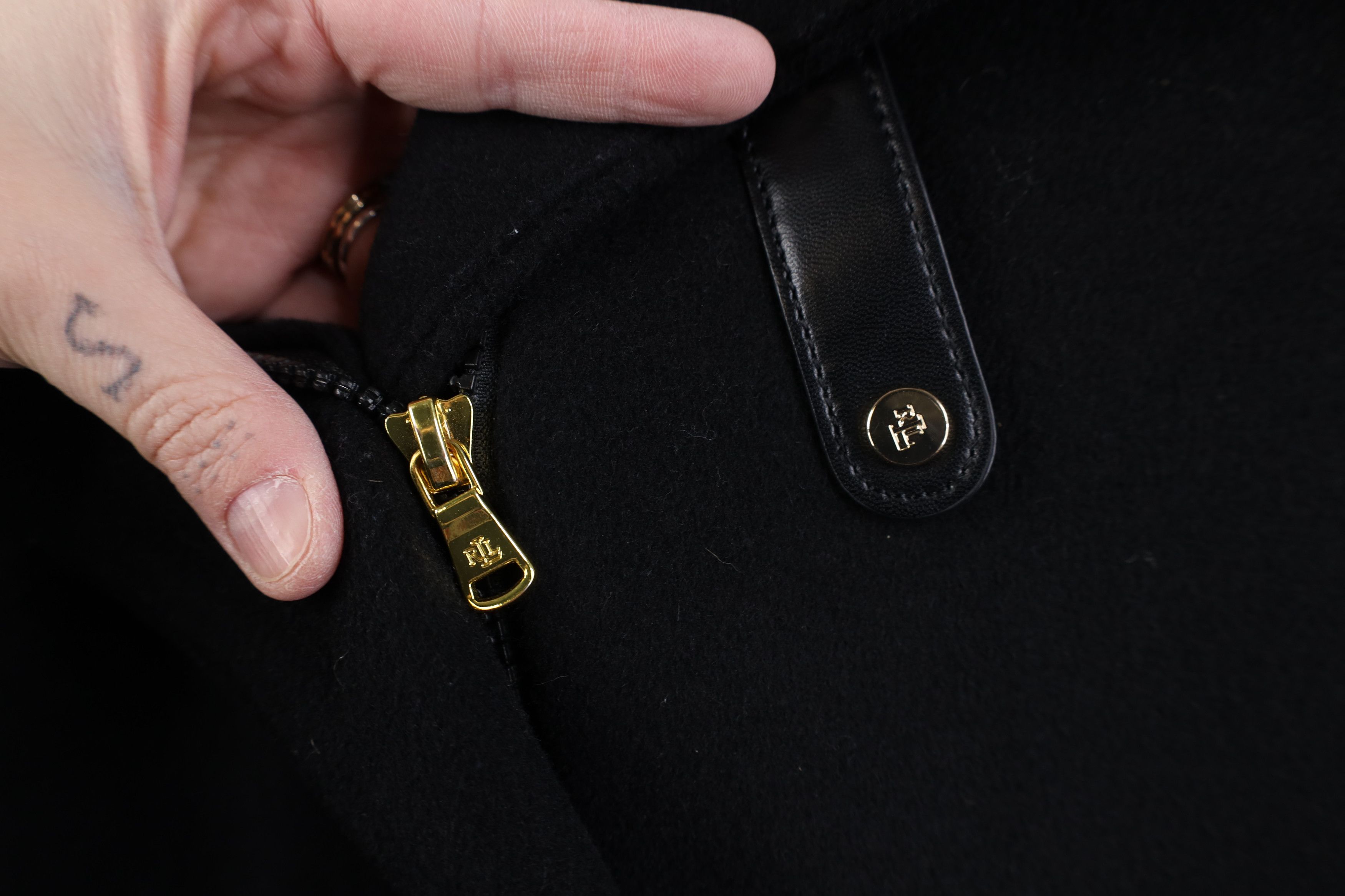 Ralph Lauren Vintage 90s Y2K Ralph Lauren Clasp Full Zip Jacket Black Size L / US 10 / IT 46 - 5 Thumbnail